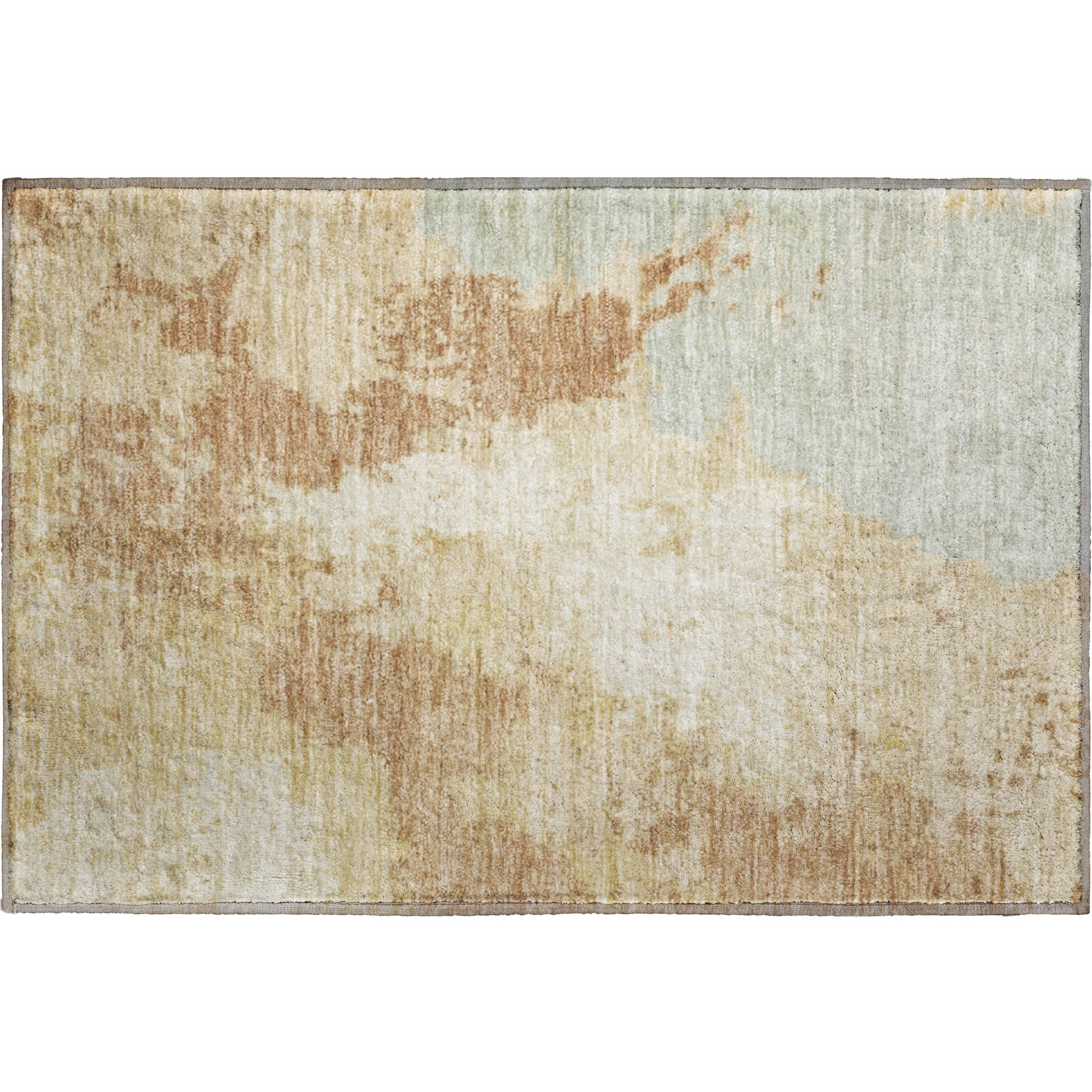 Montevideo Machine Washable Transitional Coral Orange Rug 1'8" x 2'6" #shape_Rectangle