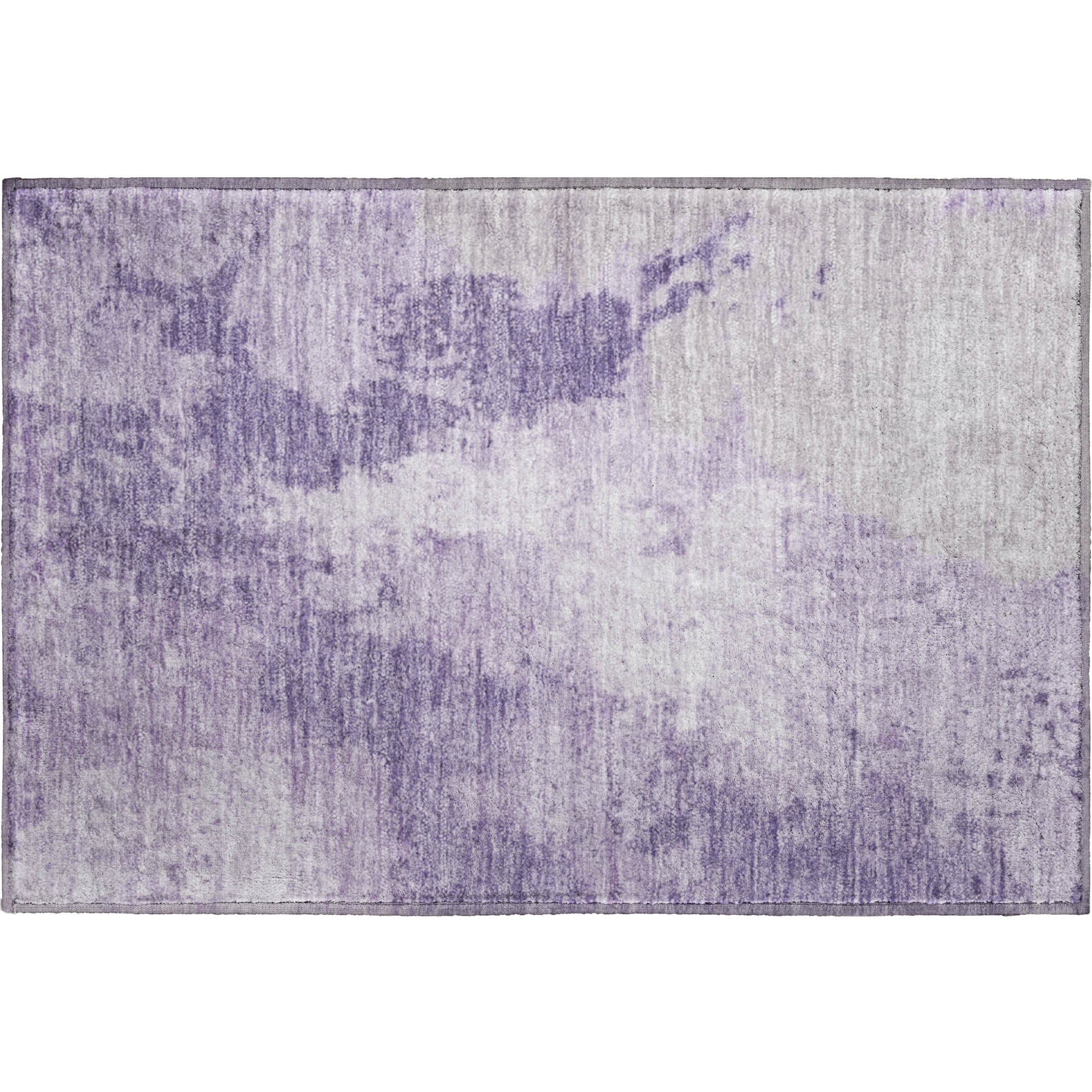 Montevideo Machine Washable Transitional Plum Purple Rug 1'8" x 2'6" #shape_Rectangle