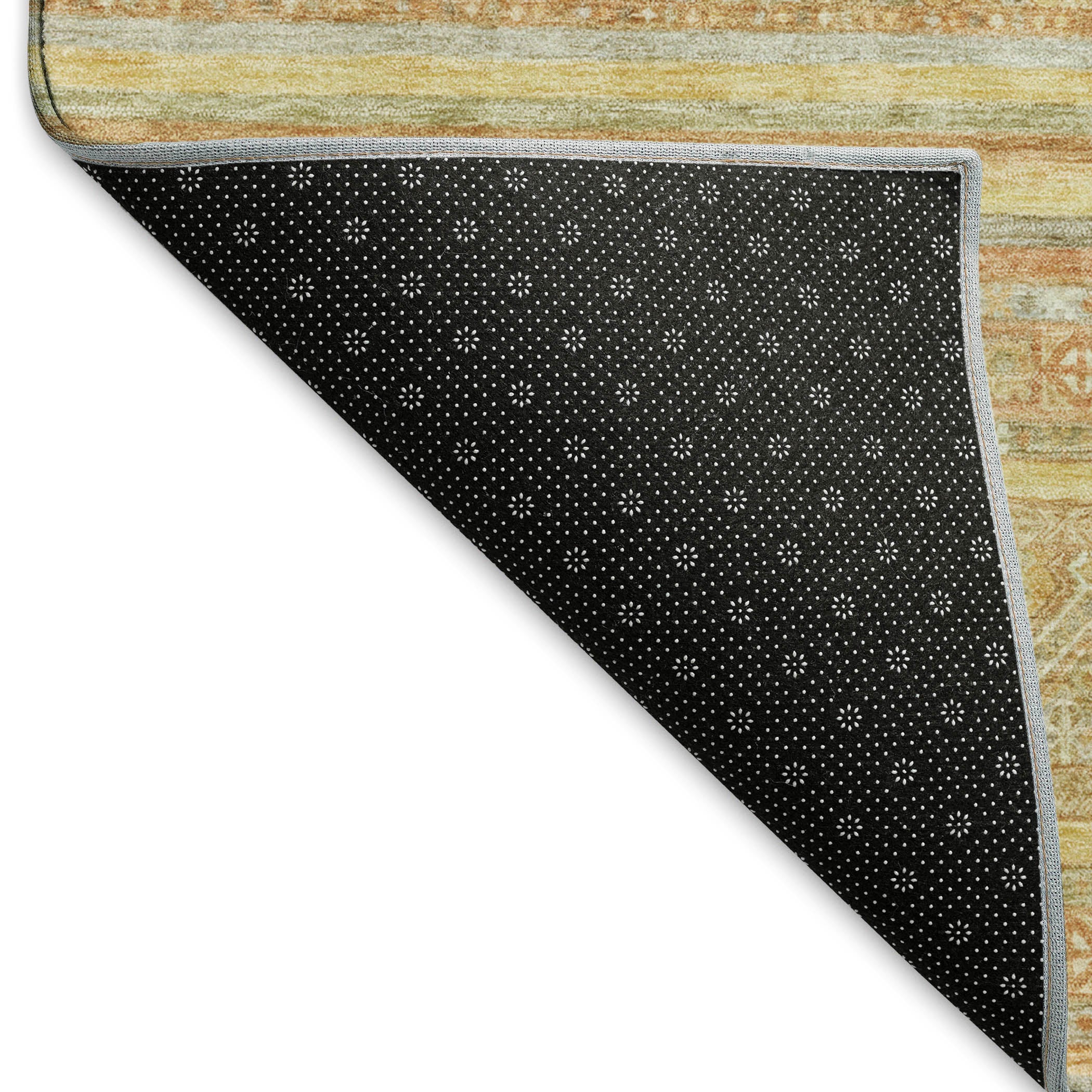 Bergen Machine Washable Transitional Wheat Gold Rug 1'8" x 2'6" #shape_Rectangle