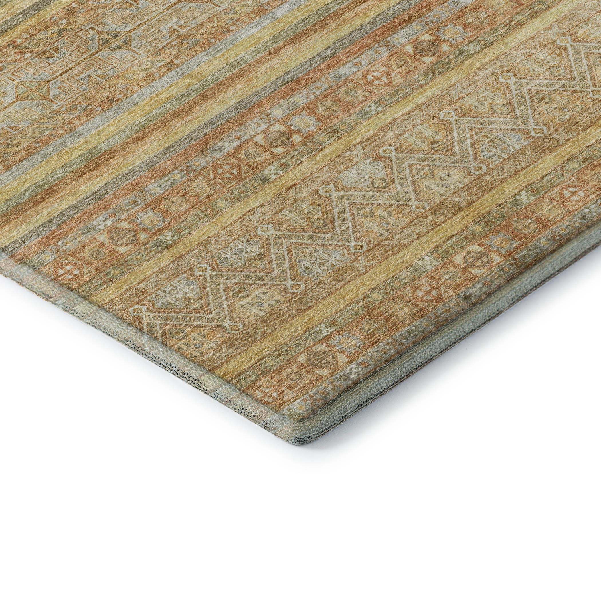 Bergen Machine Washable Transitional Wheat Gold Rug 1'8" x 2'6" #shape_Rectangle