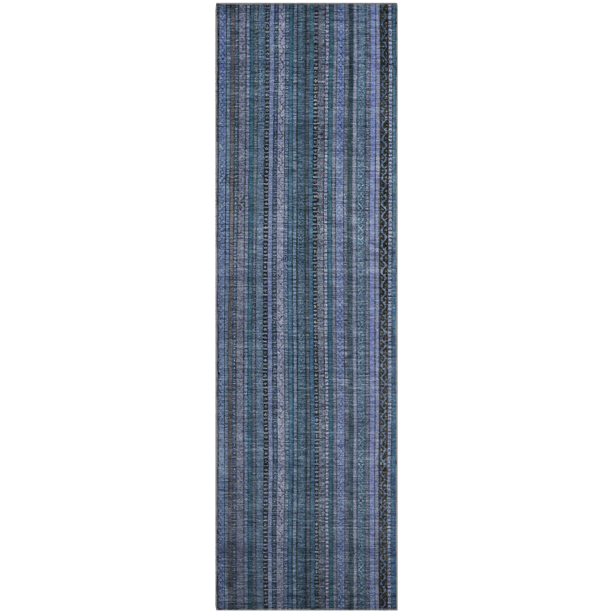 Jaipur Machine Washable Transitional Blue Rug 2'3" x 7'6" #shape_Runner