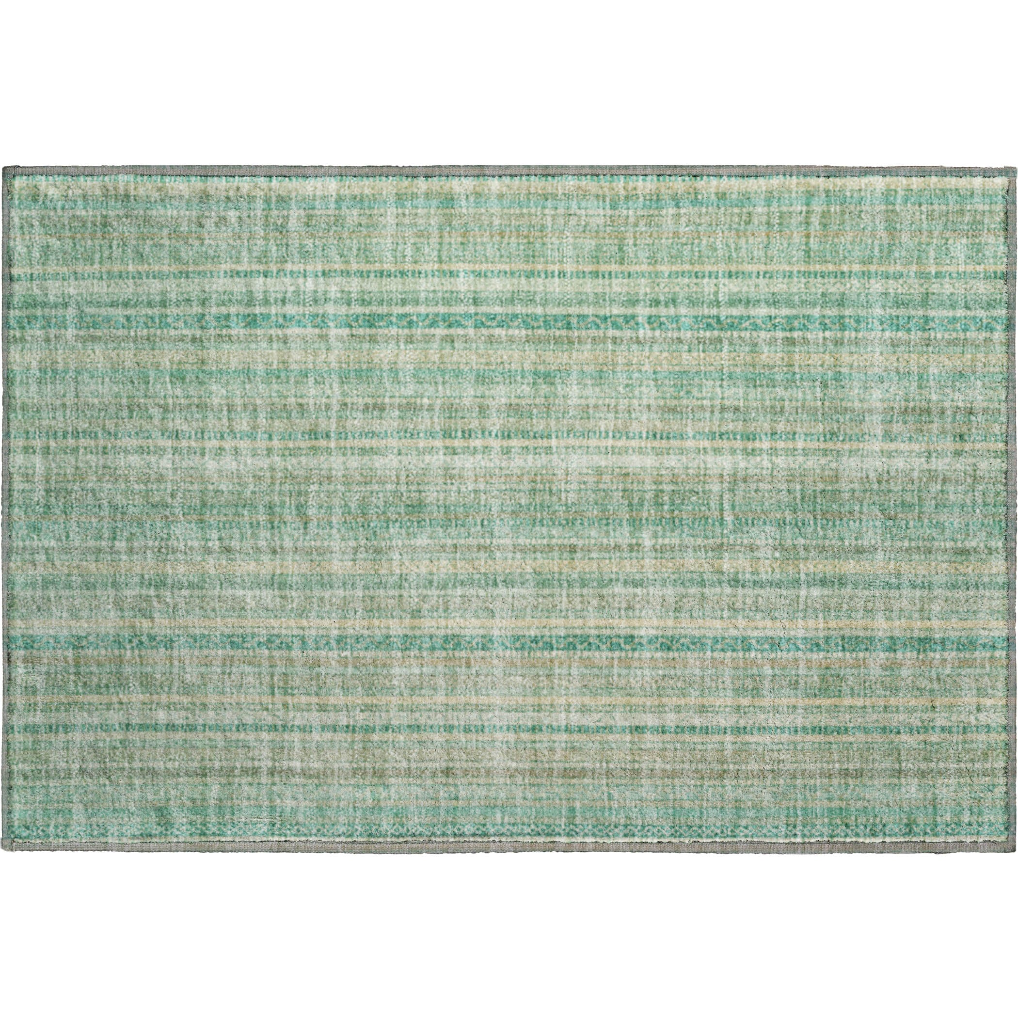 Marrakech Machine Washable Transitional Aqua Teal Rug 1'8" x 2'6" #shape_Rectangle