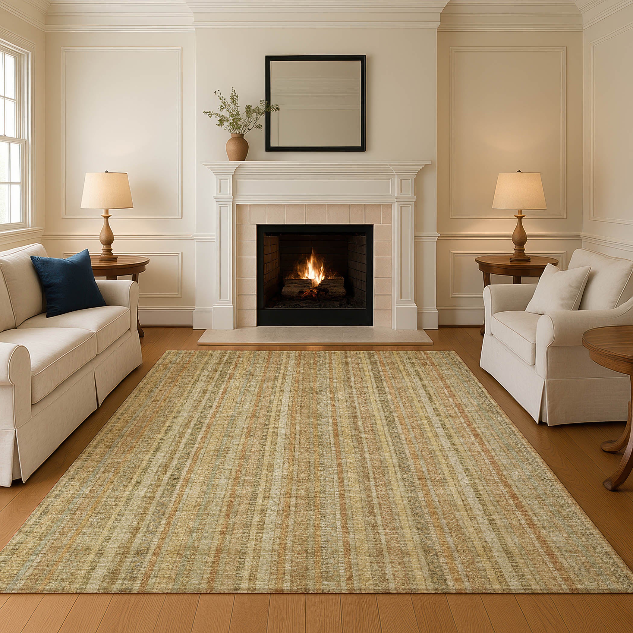 Marrakech Machine Washable Transitional Wheat Gold Rug 2'6" x 3'10" #shape_Rectangle