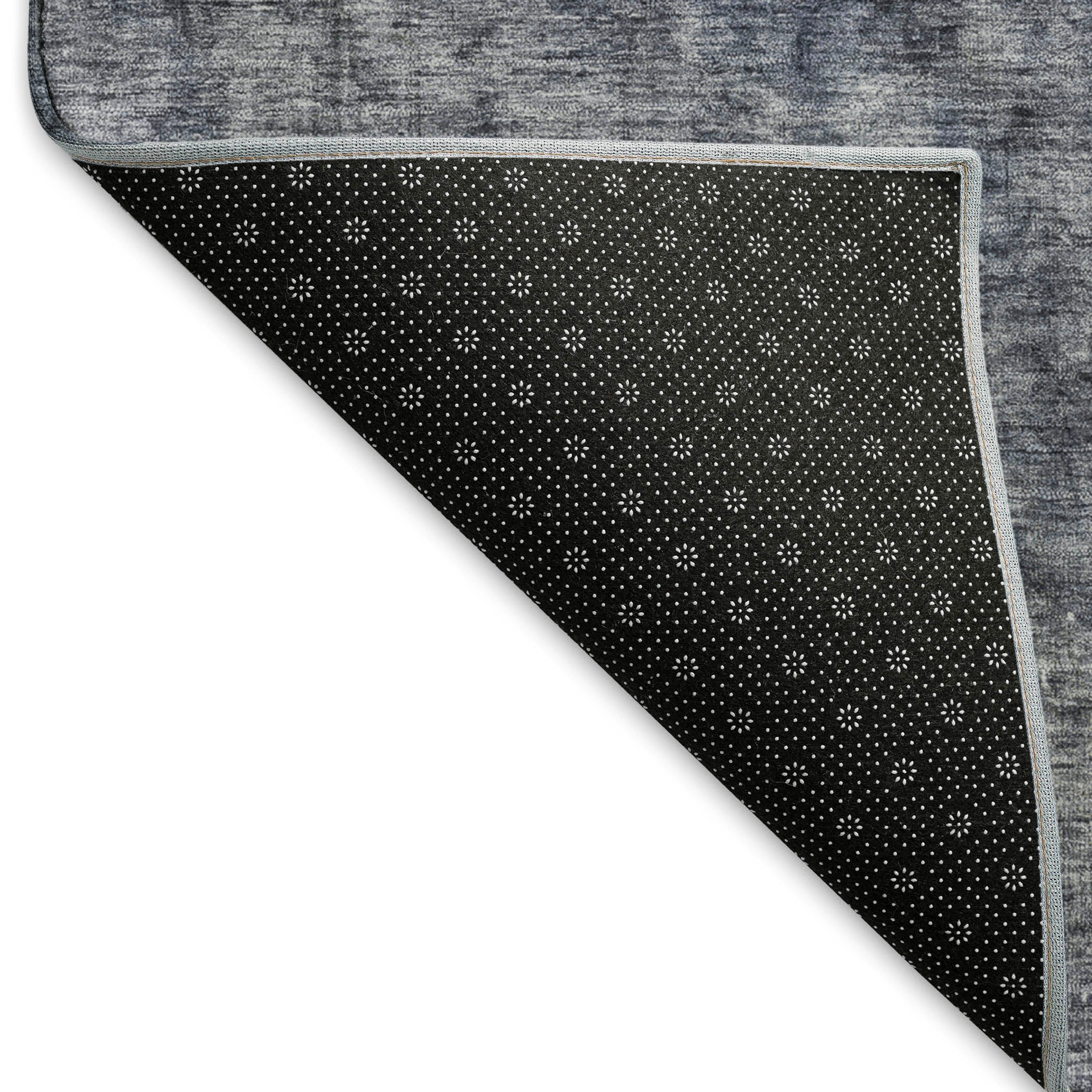 Queenstown Machine Washable Traditional Blue Rug 1'8" x 2'6" #shape_Rectangle