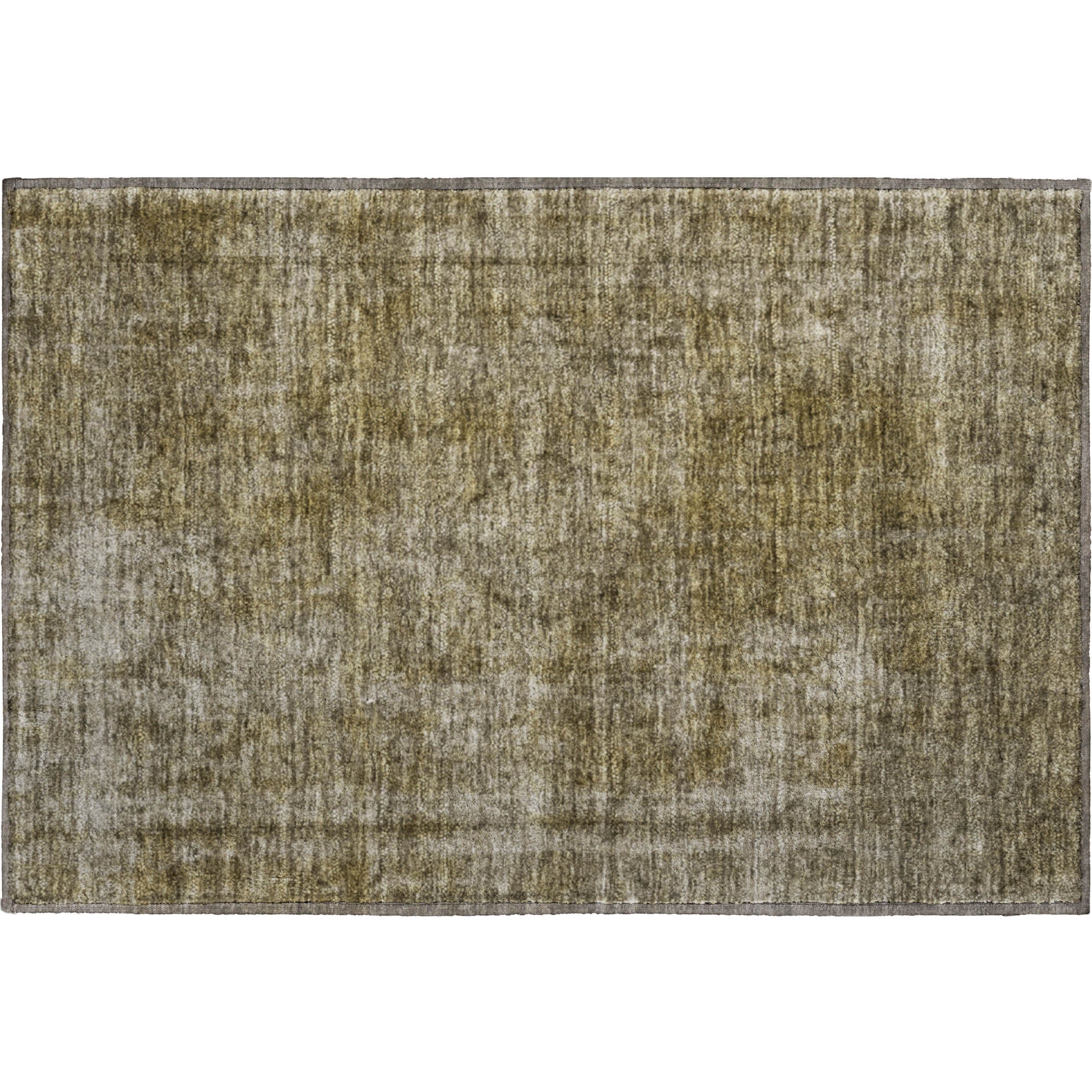 Queenstown Machine Washable Traditional Pewter Gray Rug 1'8" x 2'6" #shape_Rectangle