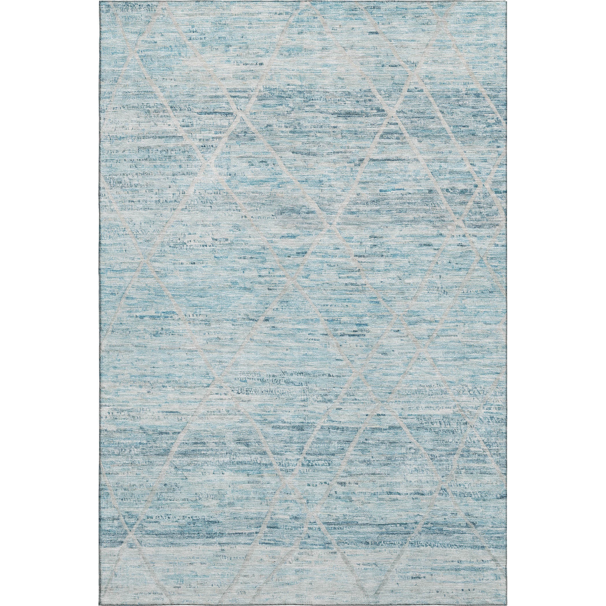 Nairobi Machine Washable Transitional Teal Rug 2'6" x 3'10" #shape_Rectangle
