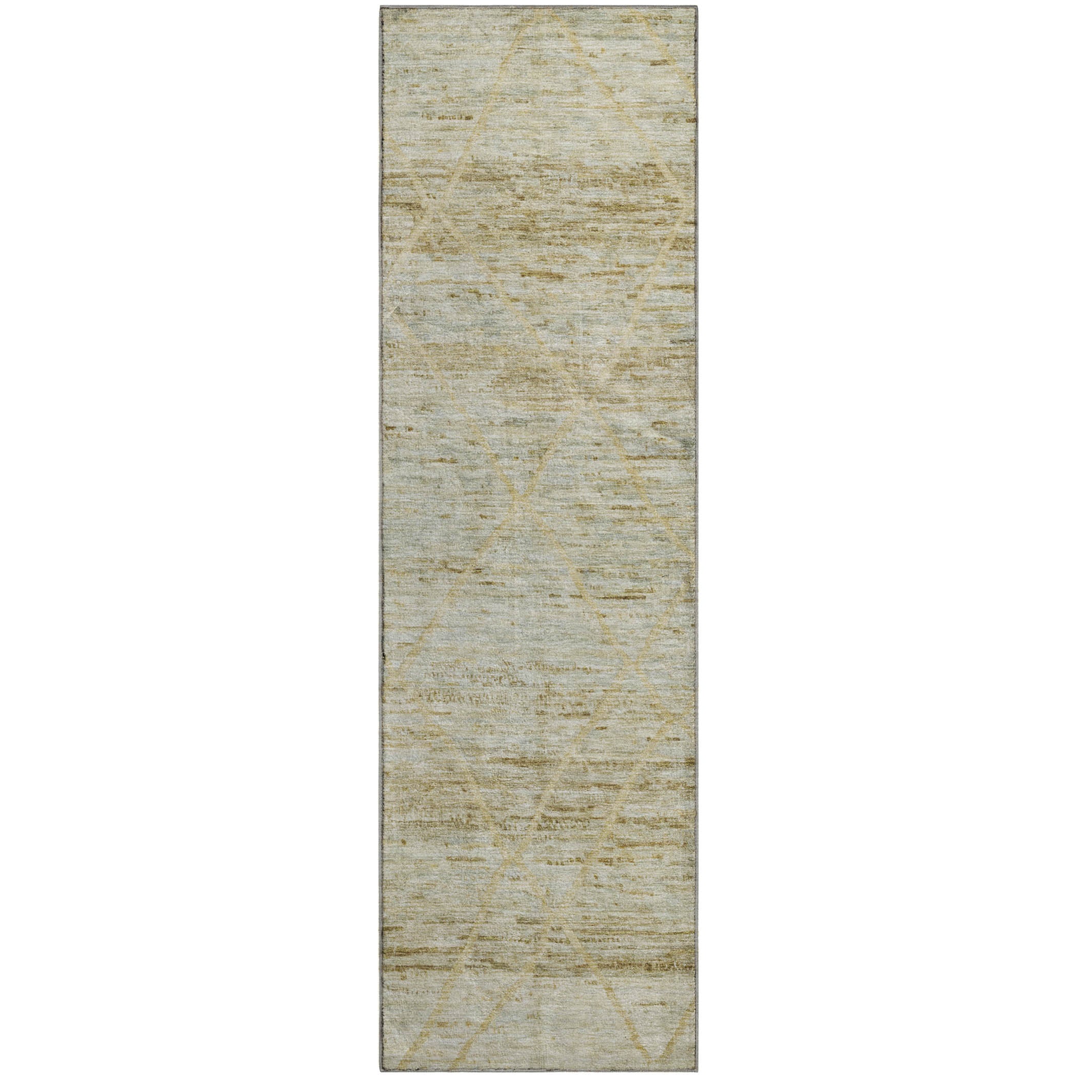 Nairobi Machine Washable Transitional Wheat Gold Rug 2'3" x 7'6" #shape_Runner
