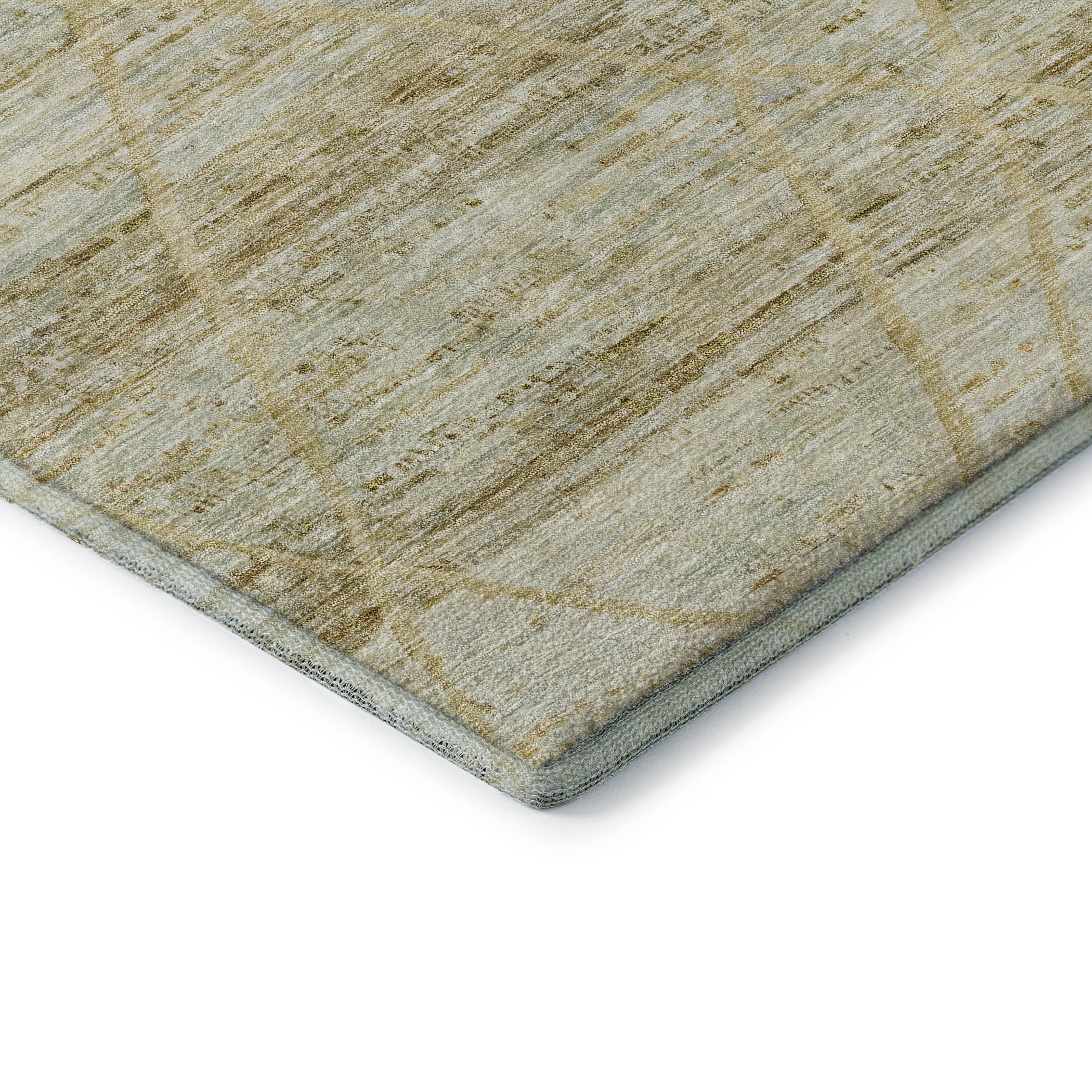 Nairobi Machine Washable Transitional Wheat Gold Rug 1'8" x 2'6" #shape_Rectangle