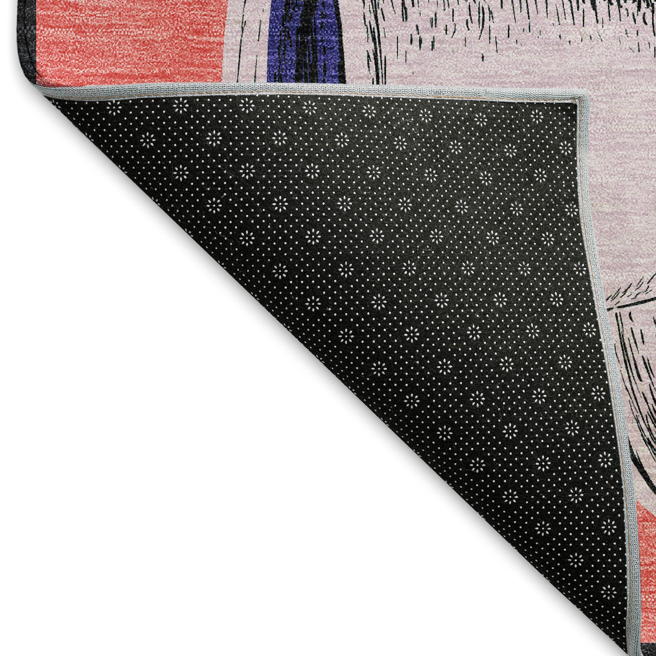 Kotor Machine Washable Kitchen Kaleidoscope Multi Rug 1'8" x 2'6" #shape_Rectangle