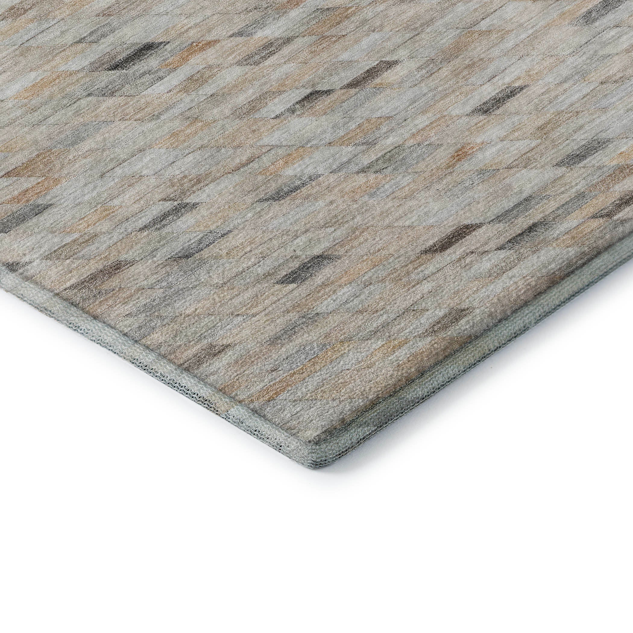Bangkok Machine Washable Transitional Linen Ivory Rug 1'8" x 2'6" #shape_Rectangle