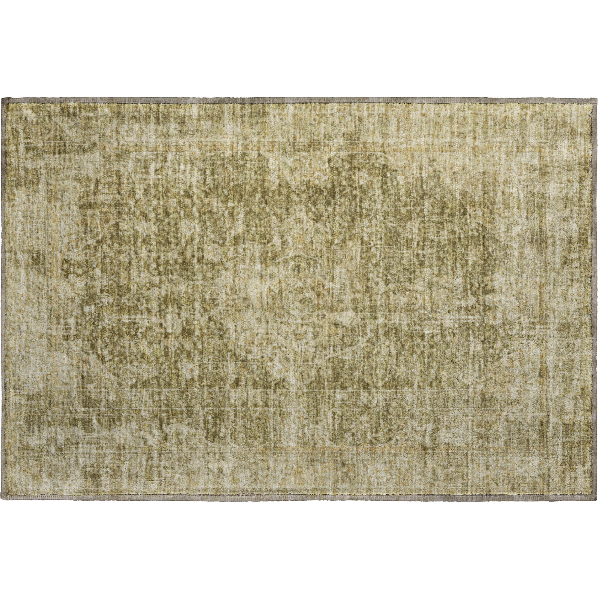 Bogota Machine Washable Traditional Brown Rug 1'8" x 2'6" #shape_Rectangle