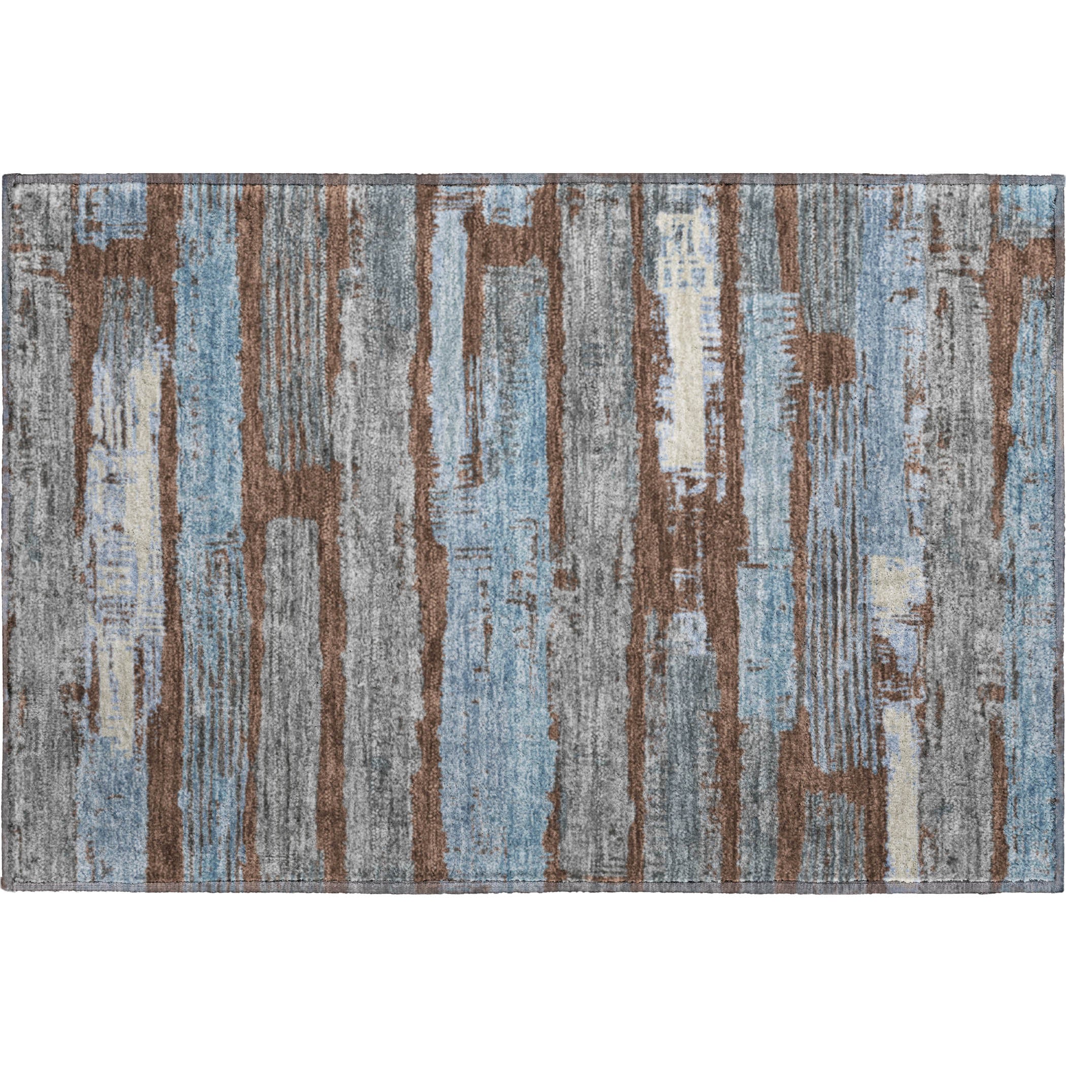 Chiang Mai Machine Washable Transitional Chocolate Brown Rug 1'8" x 2'6" #shape_Rectangle