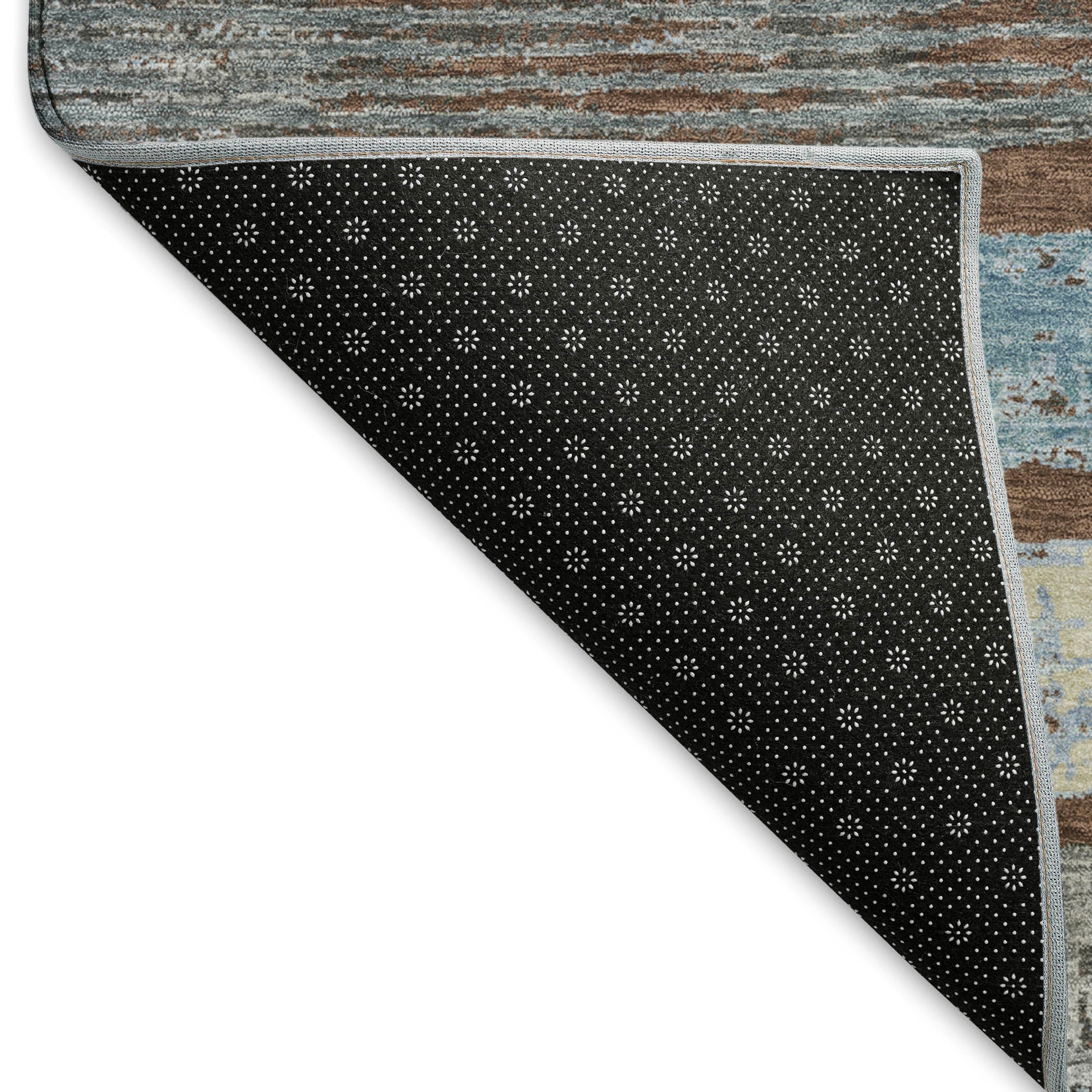 Chiang Mai Machine Washable Transitional Chocolate Brown Rug 1'8" x 2'6" #shape_Rectangle