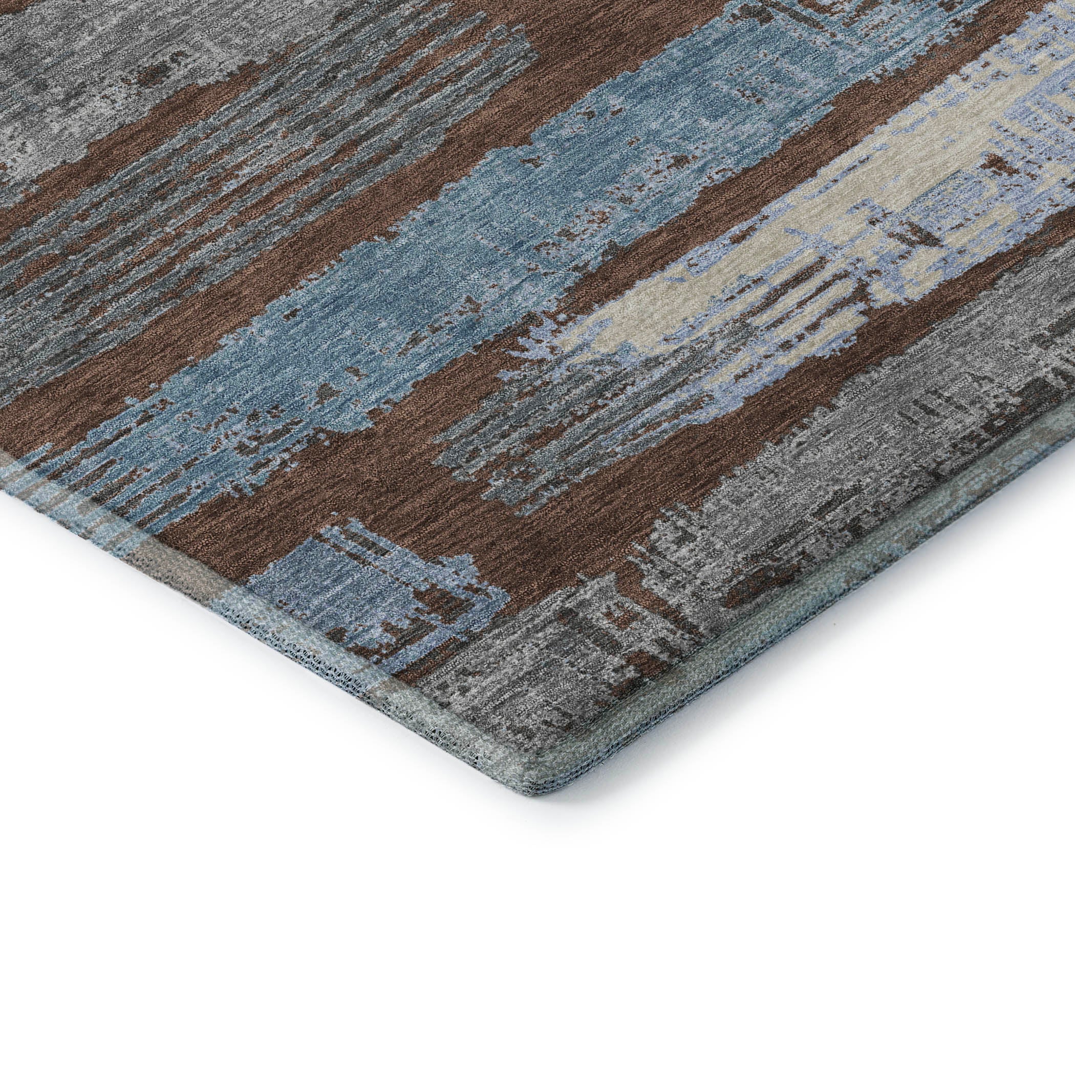 Chiang Mai Machine Washable Transitional Chocolate Brown Rug 1'8" x 2'6" #shape_Rectangle