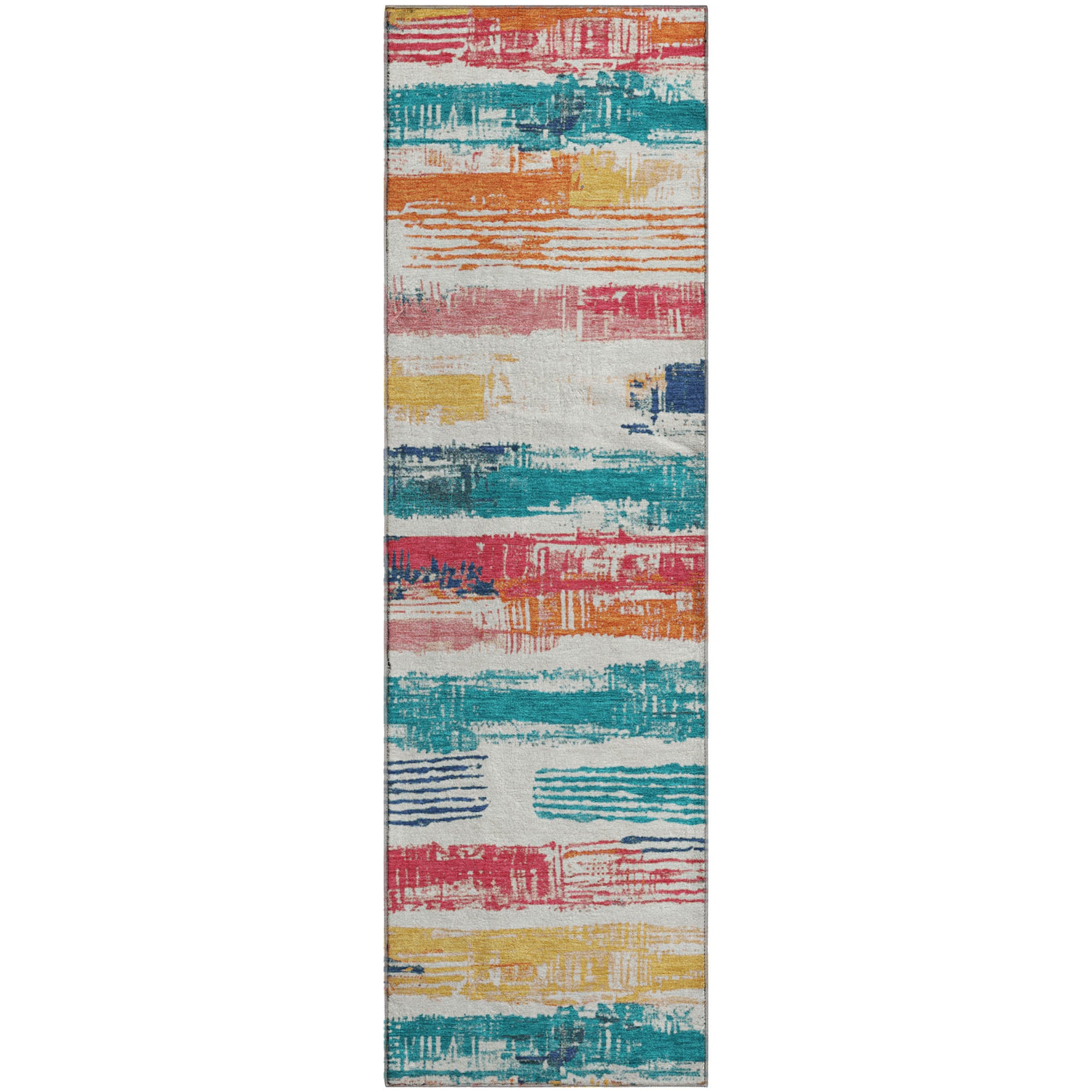 Chiang Mai Machine Washable Transitional Ivory Rug 2'3" x 7'6" #shape_Runner