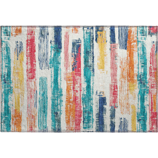 Chiang Mai Machine Washable Transitional Ivory Rug 1'8" x 2'6"
