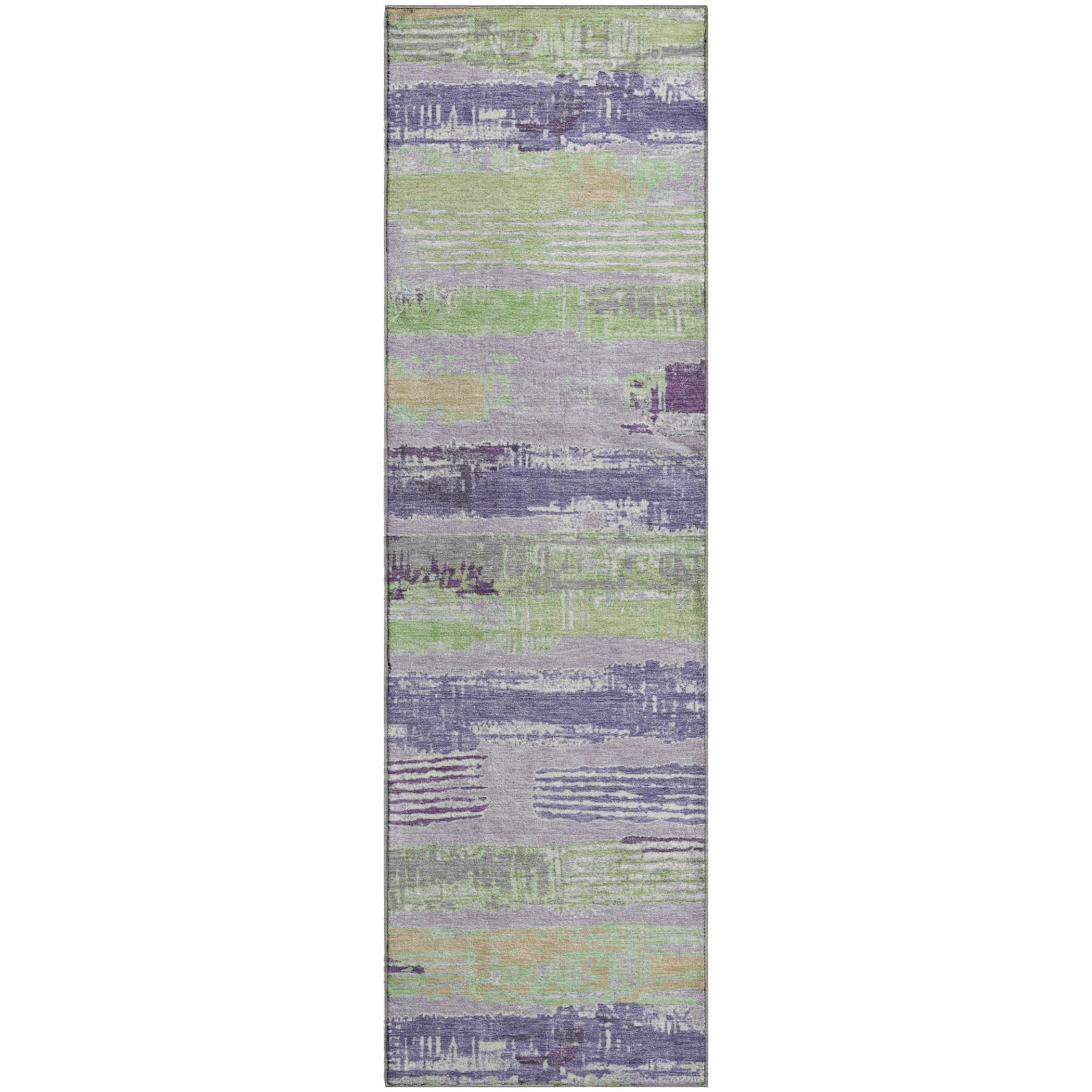 Chiang Mai Machine Washable Transitional Lavender Purple Rug 2'3" x 7'6" #shape_Runner