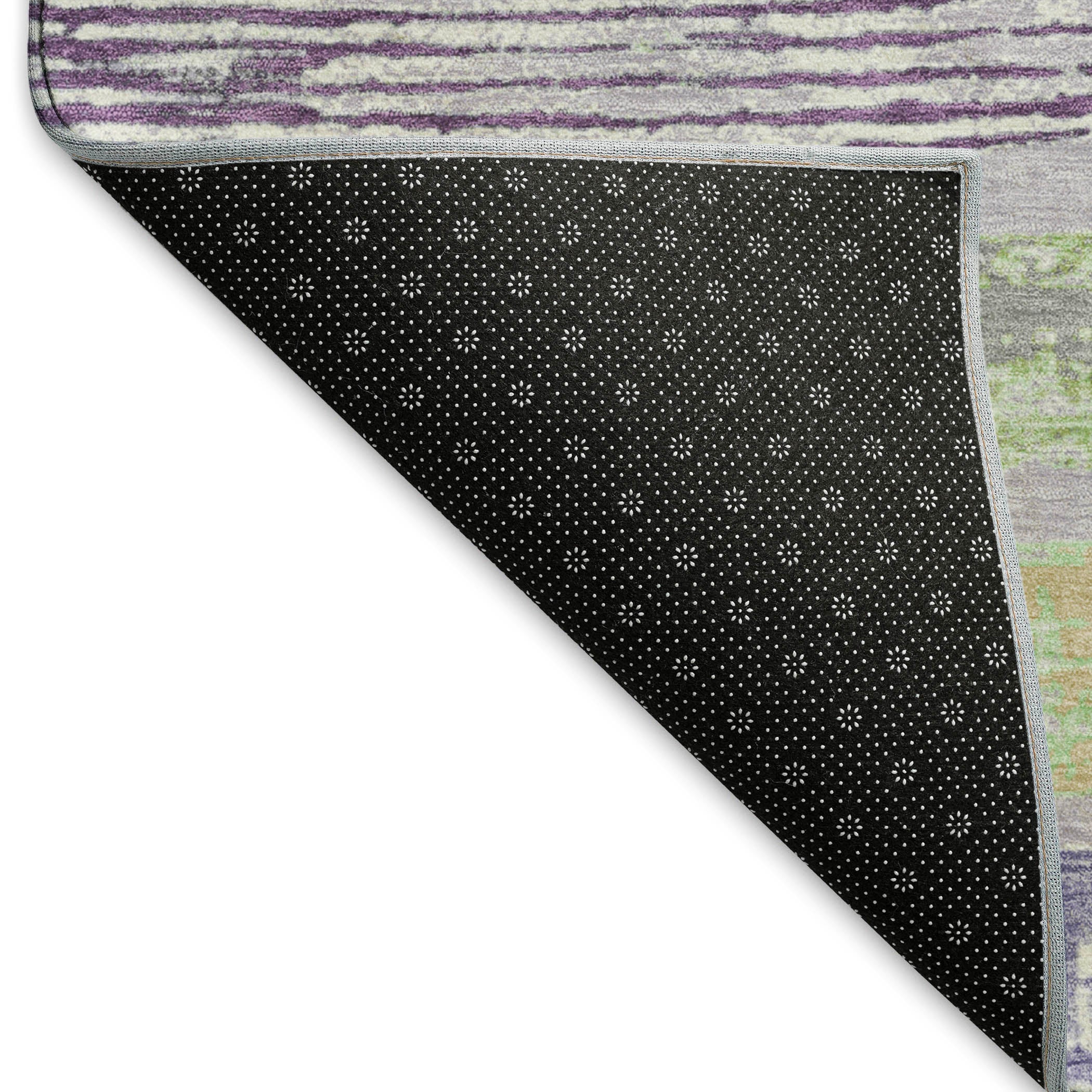 Chiang Mai Machine Washable Transitional Lavender Purple Rug 1'8" x 2'6" #shape_Rectangle
