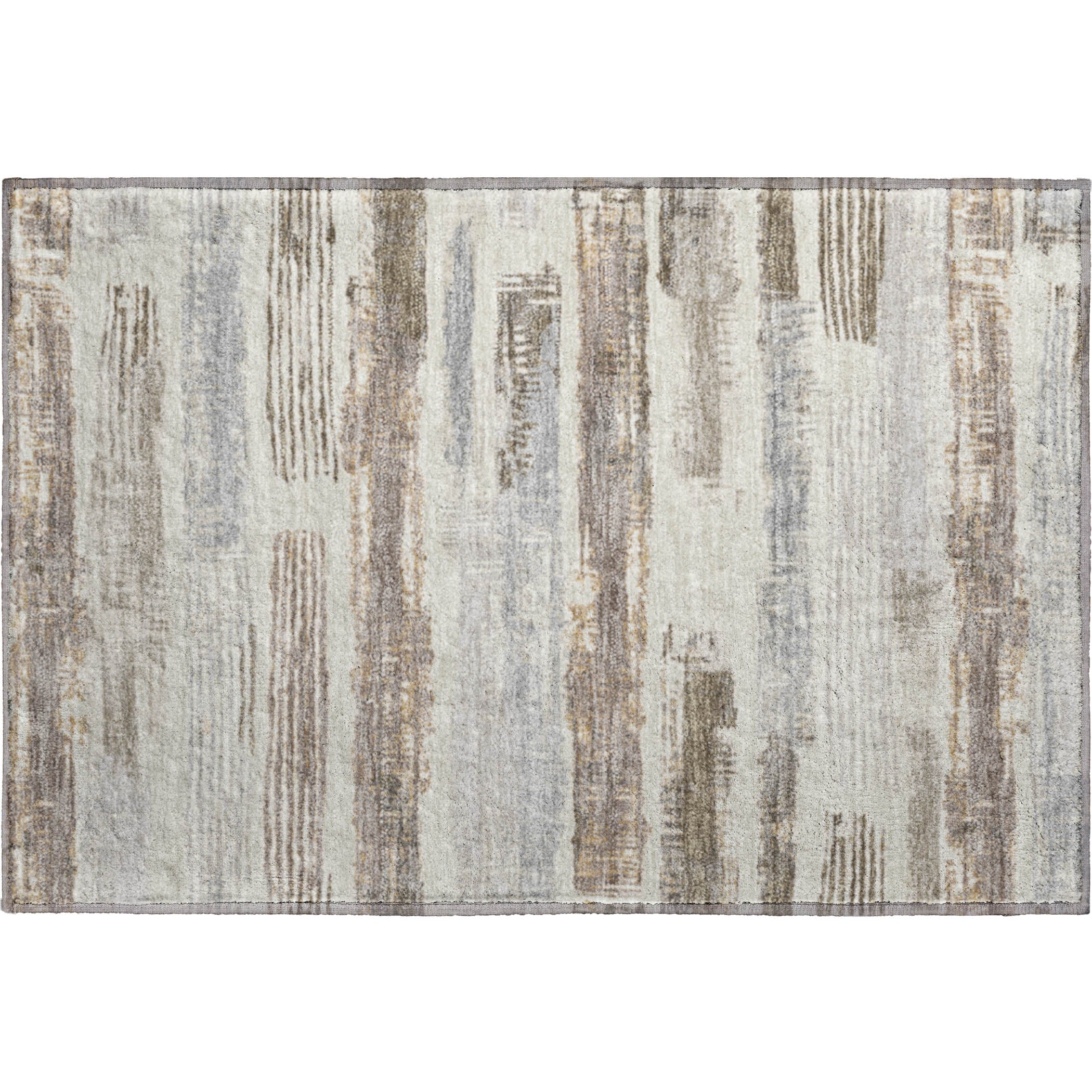Chiang Mai Machine Washable Transitional Linen Ivory Rug 1'8" x 2'6" #shape_Rectangle