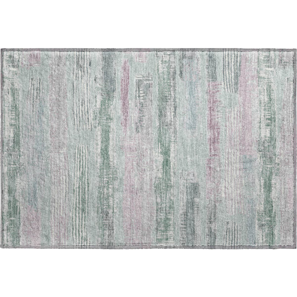 Chiang Mai Machine Washable Transitional Seafoam Blue Rug 1'8" x 2'6"