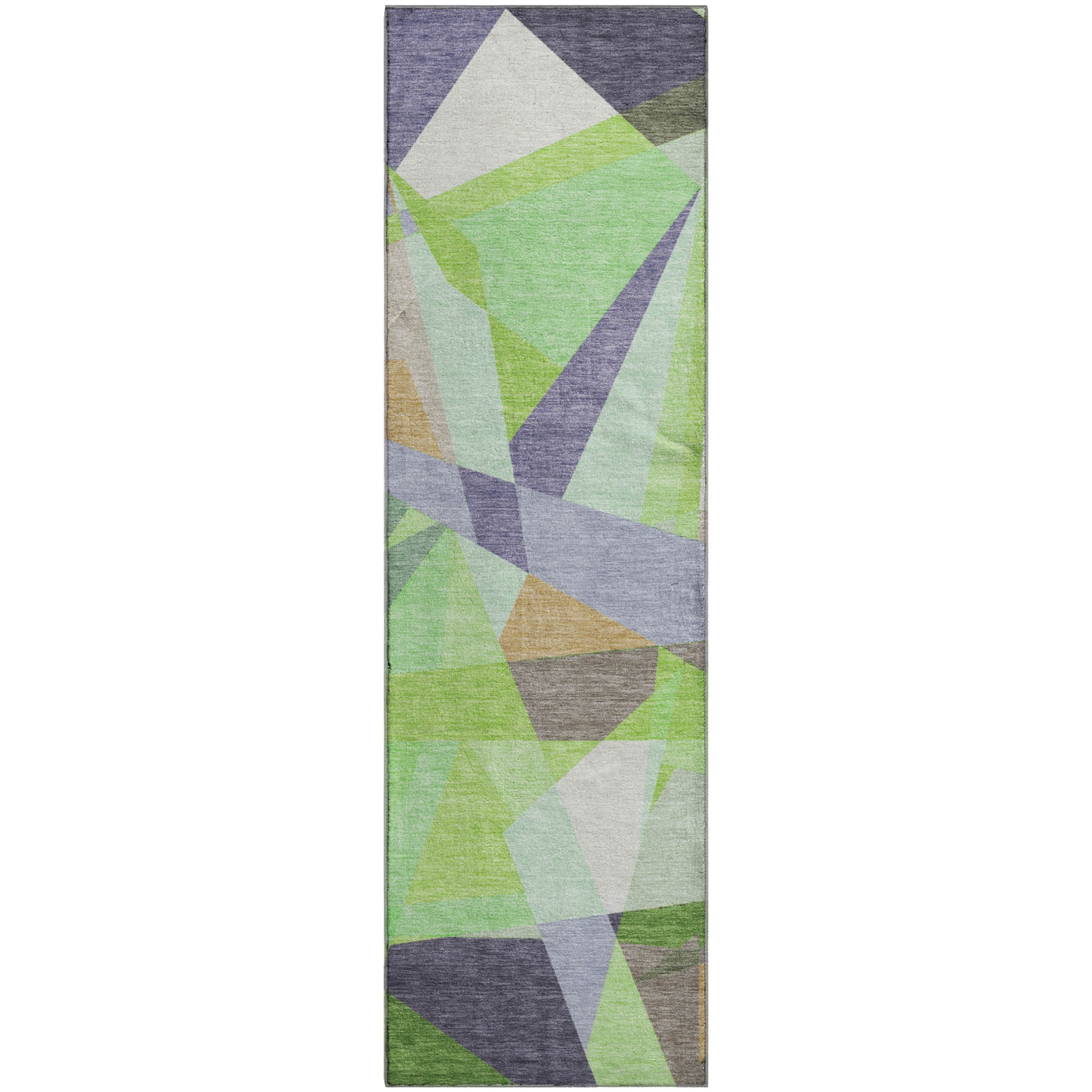 Oslo Machine Washable Transitional Lavender Purple Rug 2'3" x 7'6" #shape_Runner