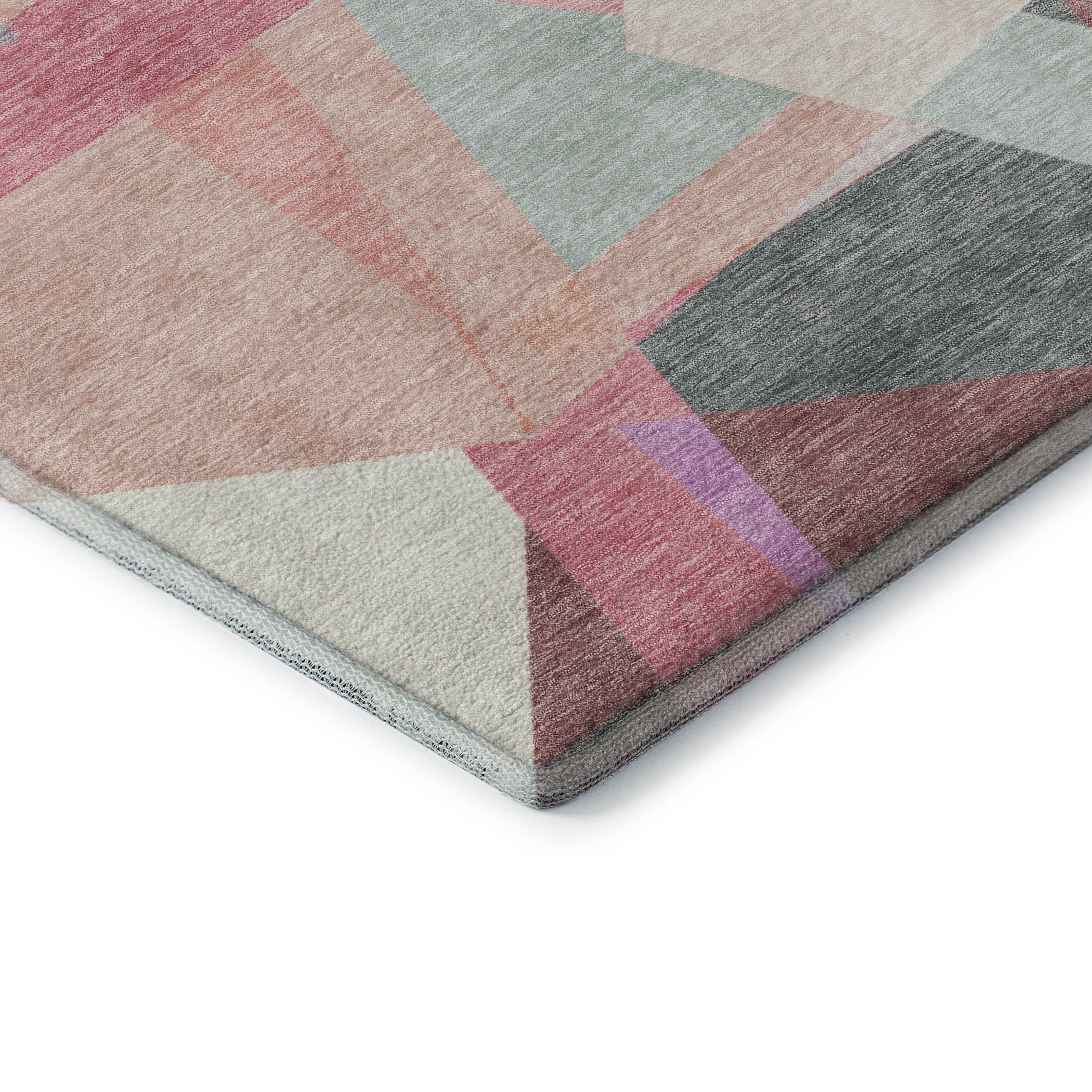 Oslo Machine Washable Transitional Seafoam Blue Rug 1'8" x 2'6" #shape_Rectangle