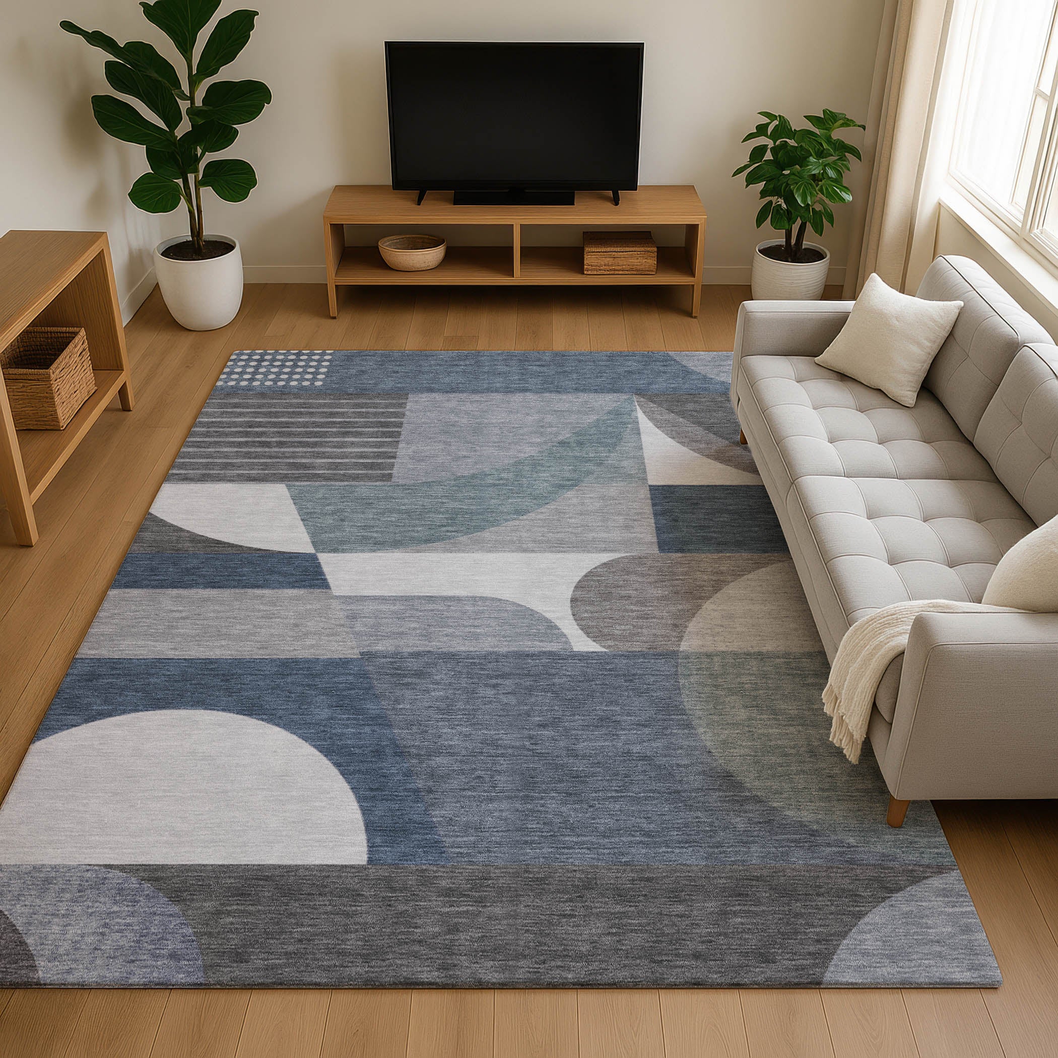 Zanzibar Machine Washable Transitional Gray Rug 2'6" x 3'10" #shape_Rectangle