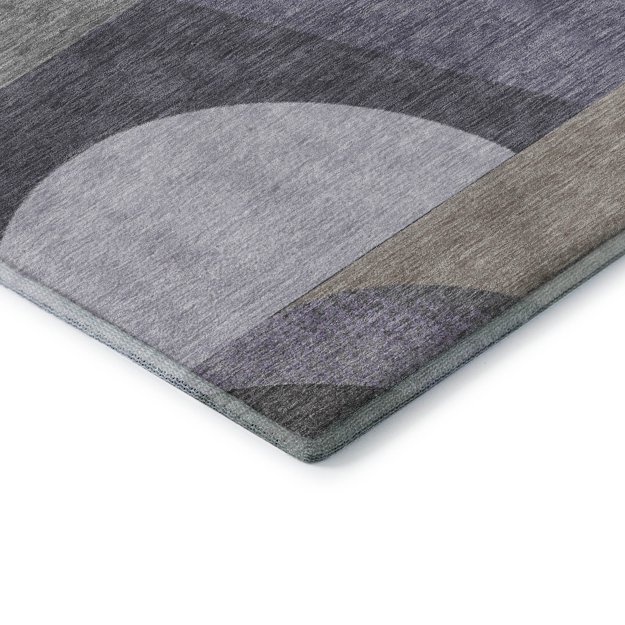 Zanzibar Machine Washable Transitional Purple Rug 1'8" x 2'6" #shape_Rectangle