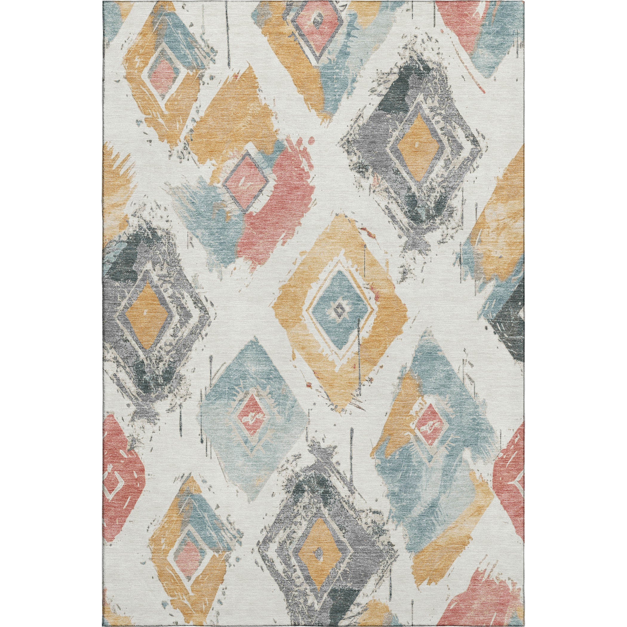Montevideo Machine Washable Transitional Ivory Rug 2'6" x 3'10" #shape_Rectangle