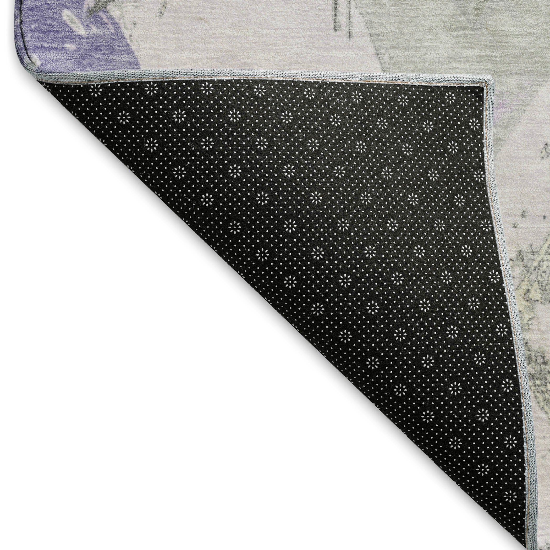 Montevideo Machine Washable Transitional Lavender Purple Rug 1'8" x 2'6" #shape_Rectangle