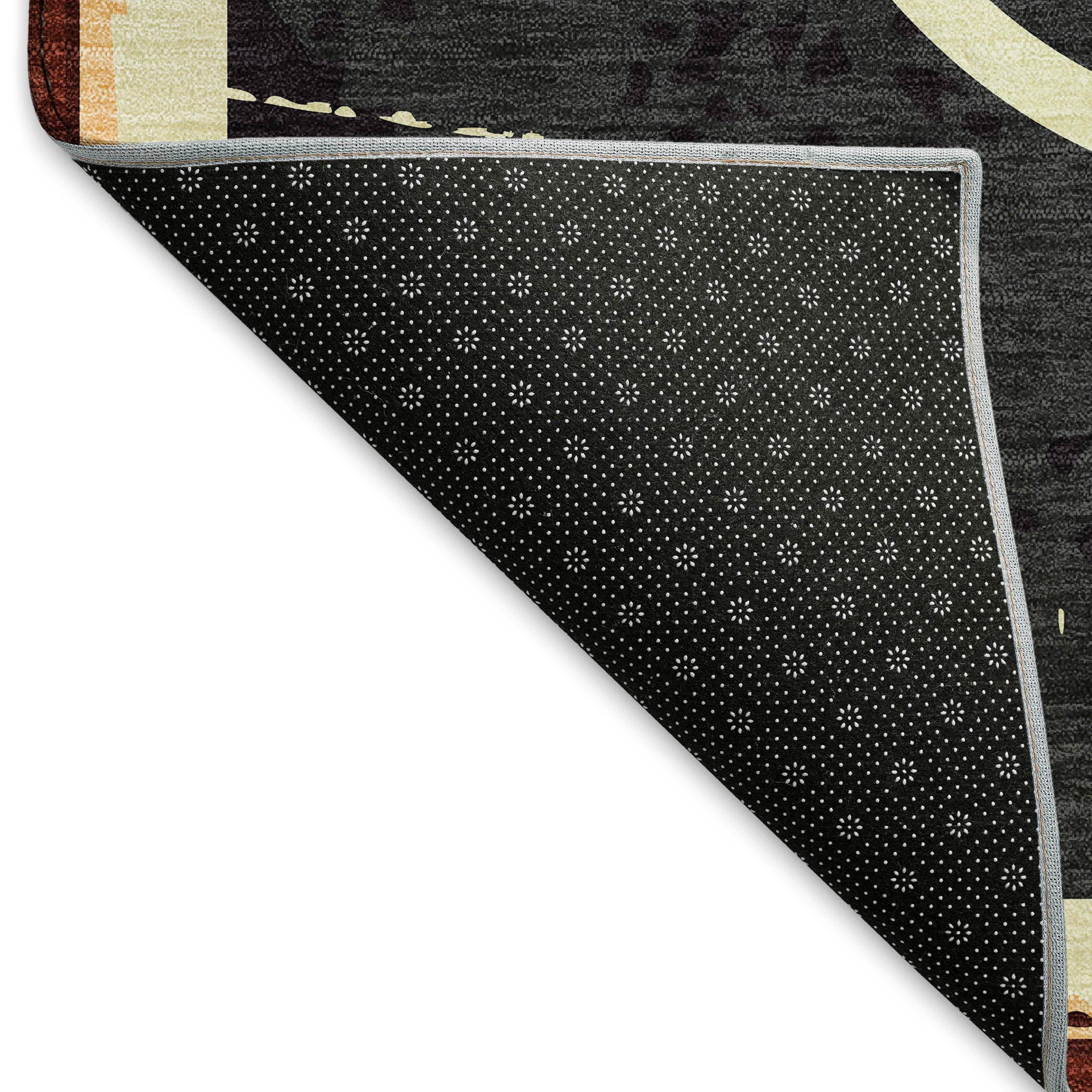 Sarajevo Machine Washable Kitchen Midnight Black Rug 1'8" x 2'6" #shape_Rectangle