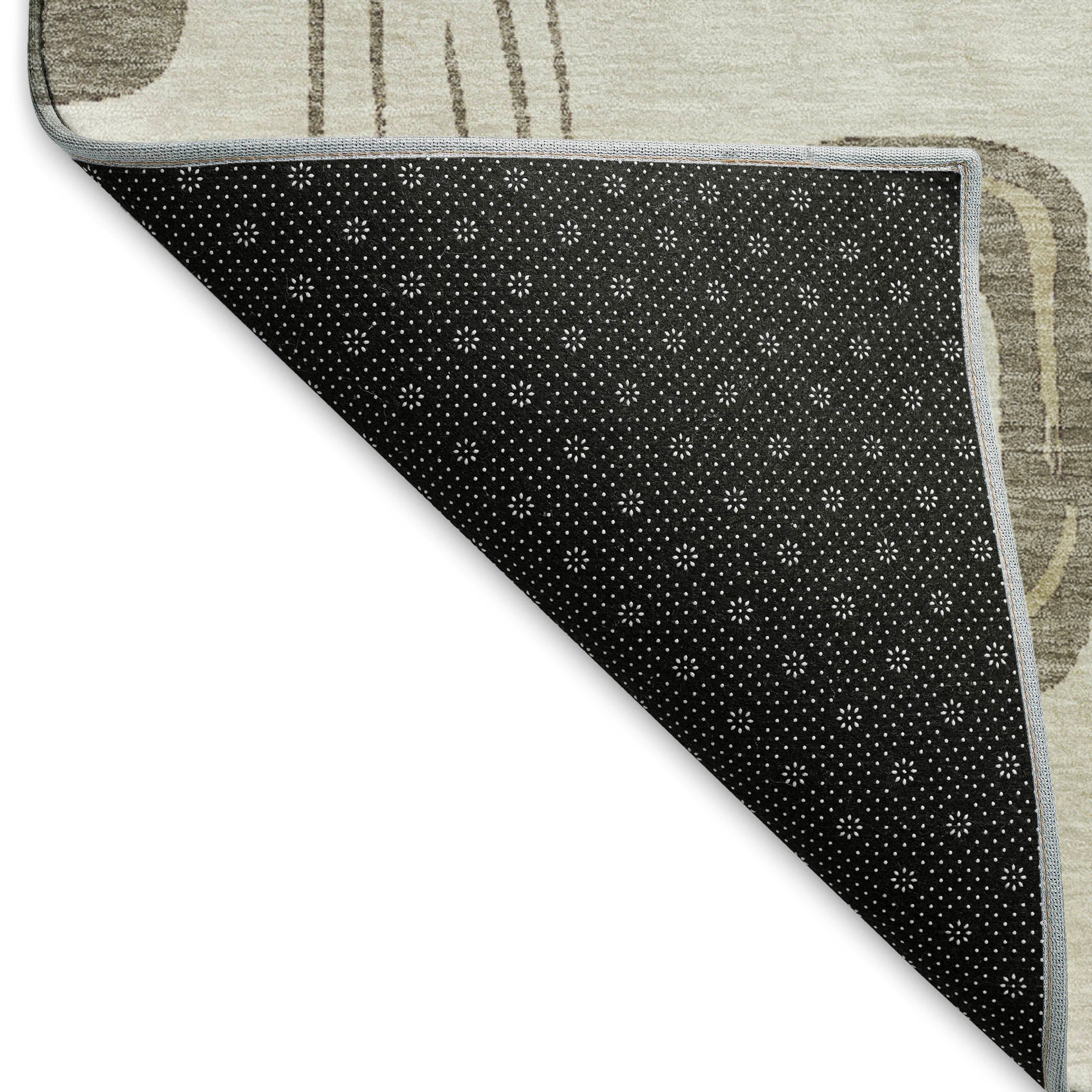 Dubrovnik Machine Washable Transitional Beige Brown Rug 1'8" x 2'6" #shape_Rectangle