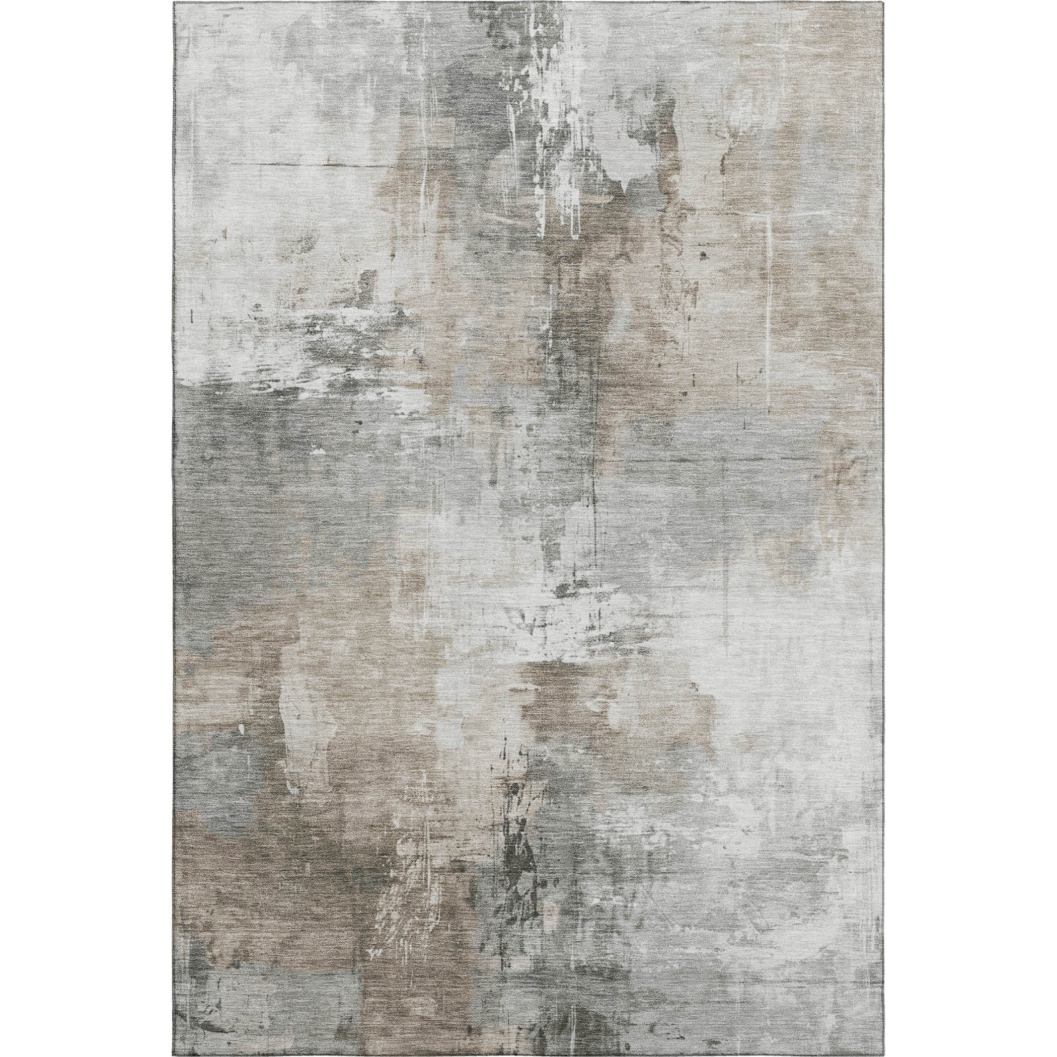 Baku Machine Washable Transitional Ivory Rug 2'6" x 3'10" #shape_Rectangle