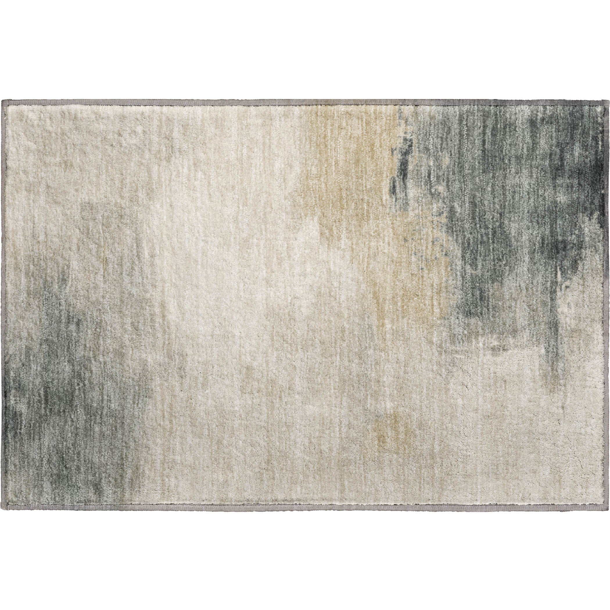 Oslo Machine Washable Transitional Beige Brown Rug 1'8" x 2'6" #shape_Rectangle