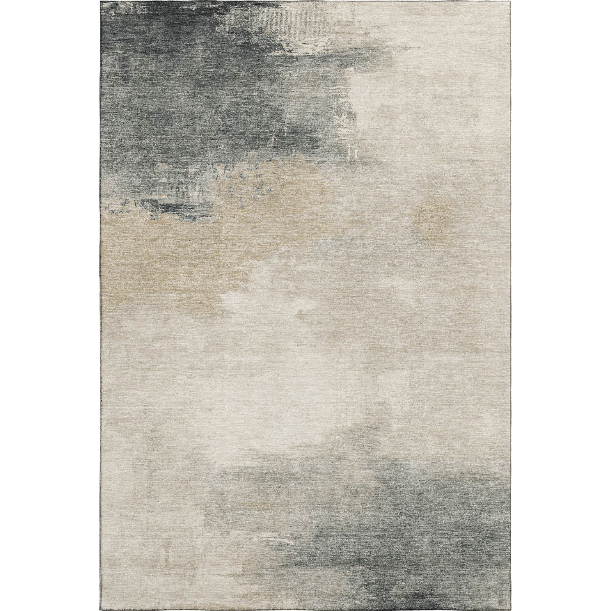Oslo Machine Washable Transitional Beige Brown Rug 2'6" x 3'10" #shape_Rectangle