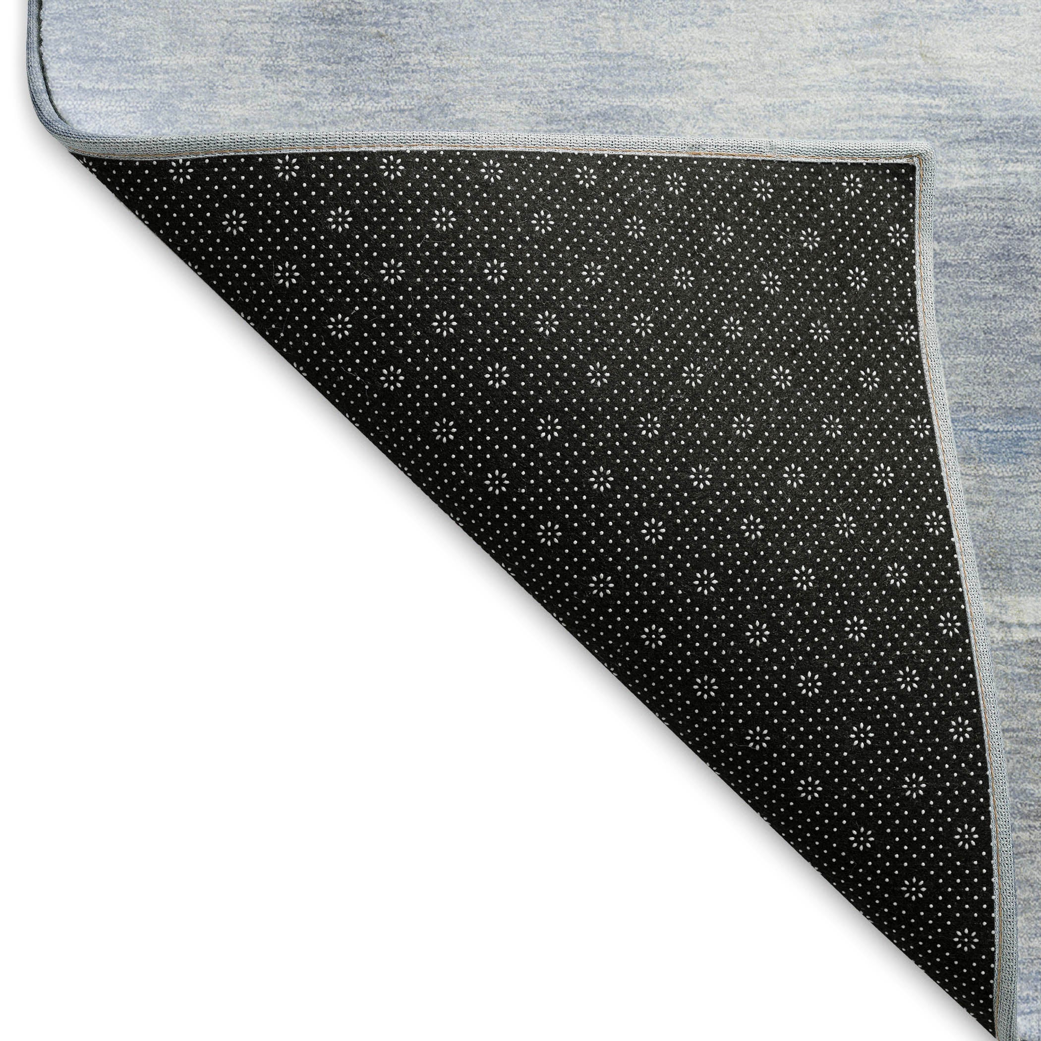 Oslo Machine Washable Transitional Sky Blue Rug 1'8" x 2'6" #shape_Rectangle
