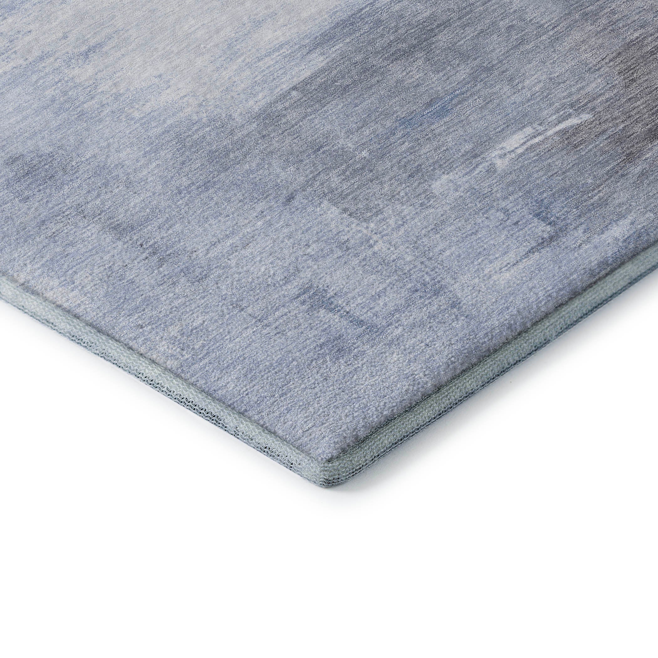 Oslo Machine Washable Transitional Sky Blue Rug 1'8" x 2'6" #shape_Rectangle