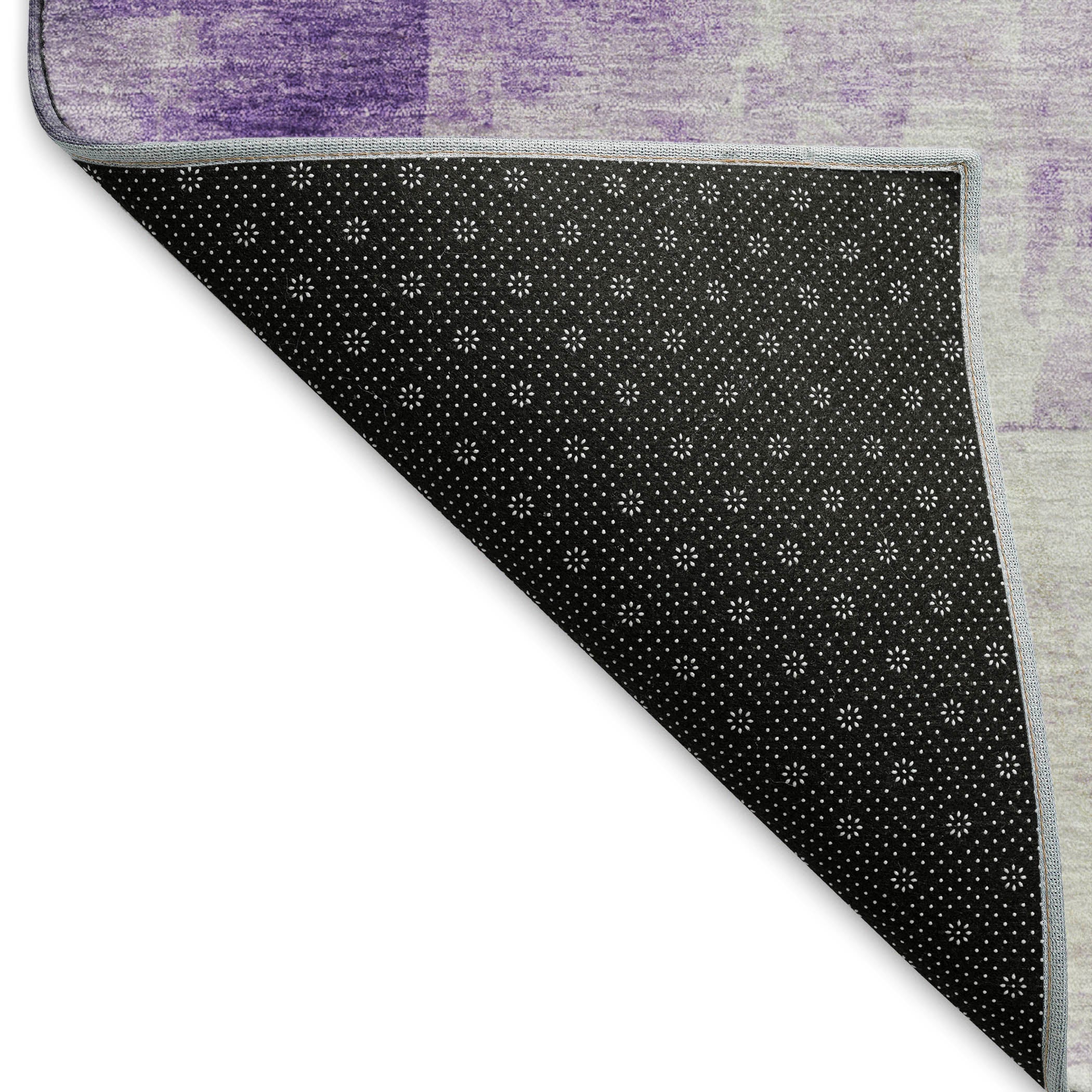 Antigua Machine Washable Transitional Lavender Purple Rug 1'8" x 2'6" #shape_Rectangle