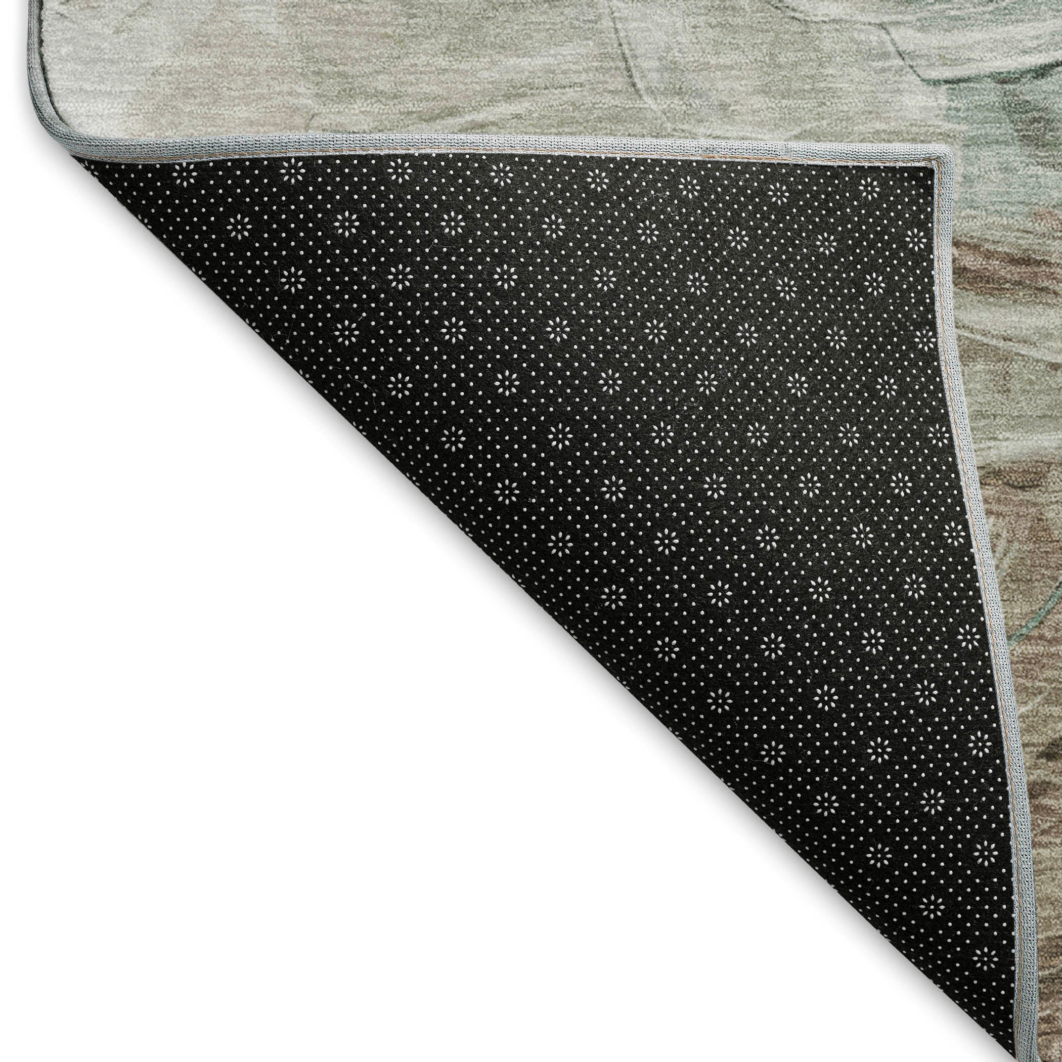 Lima Machine Washable Transitional Denim Blue Rug 1'8" x 2'6" #shape_Rectangle