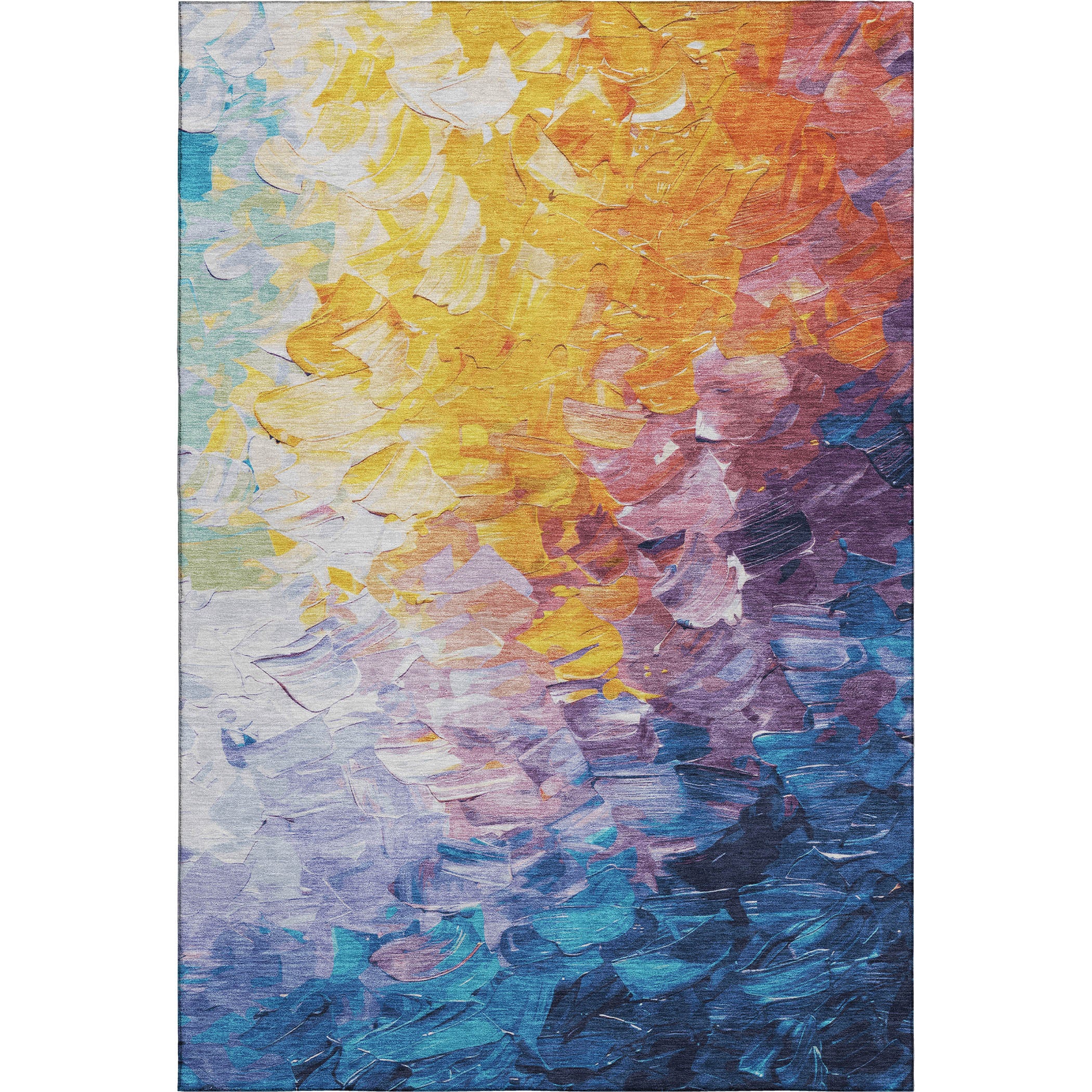 Lima Machine Washable Transitional Gold Rug 2'6" x 3'10" #shape_Rectangle