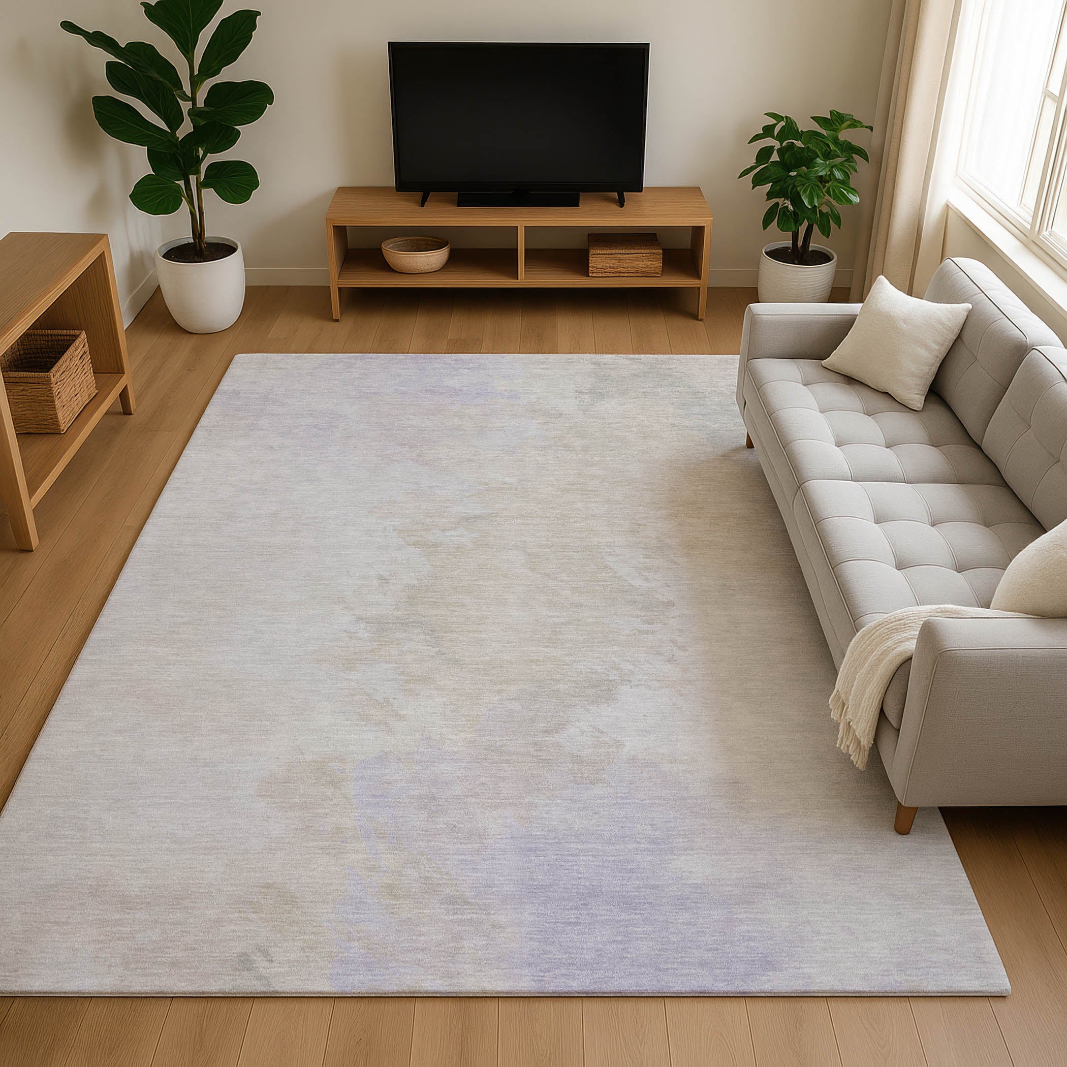 Athens Machine Washable Transitional Beige Brown Rug 2'6" x 3'10" #shape_Rectangle