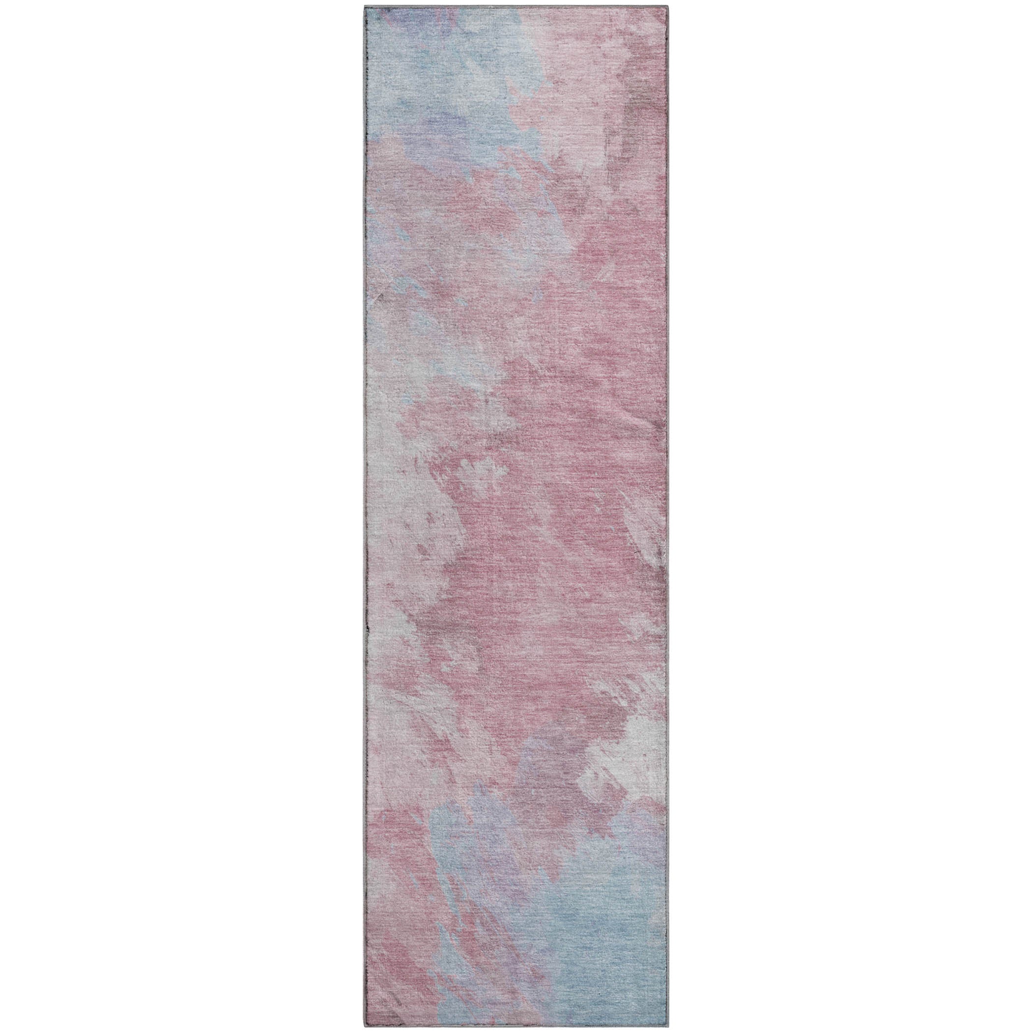 Athens Machine Washable Transitional Blush Pink Rug 2'3" x 7'6" #shape_Runner