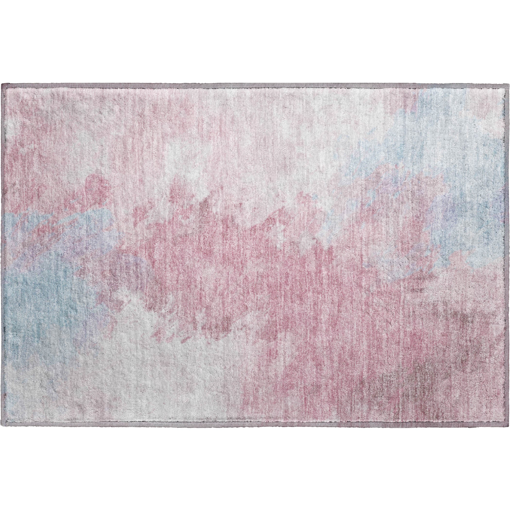Athens Machine Washable Transitional Blush Pink Rug 1'8" x 2'6" #shape_Rectangle