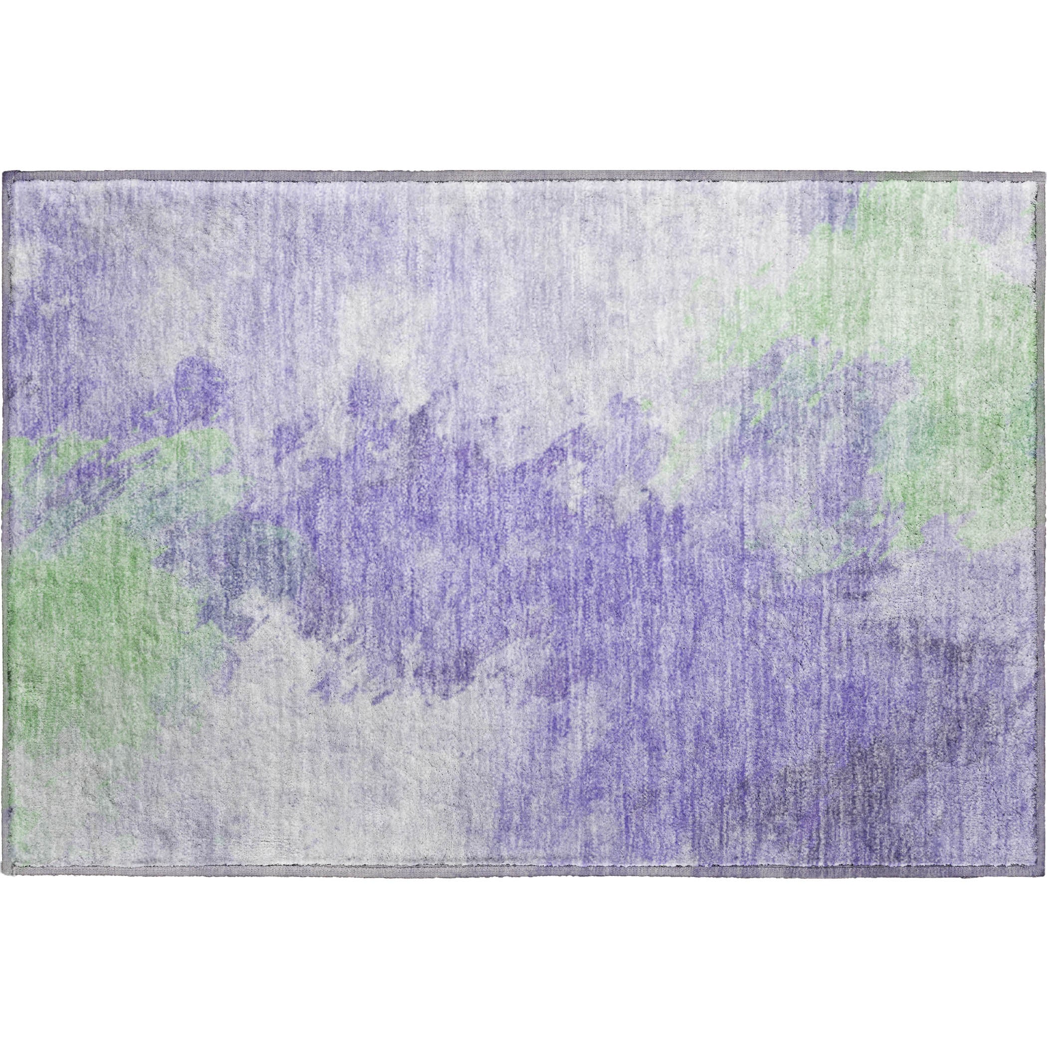 Athens Machine Washable Transitional Lavender Purple Rug 1'8" x 2'6" #shape_Rectangle