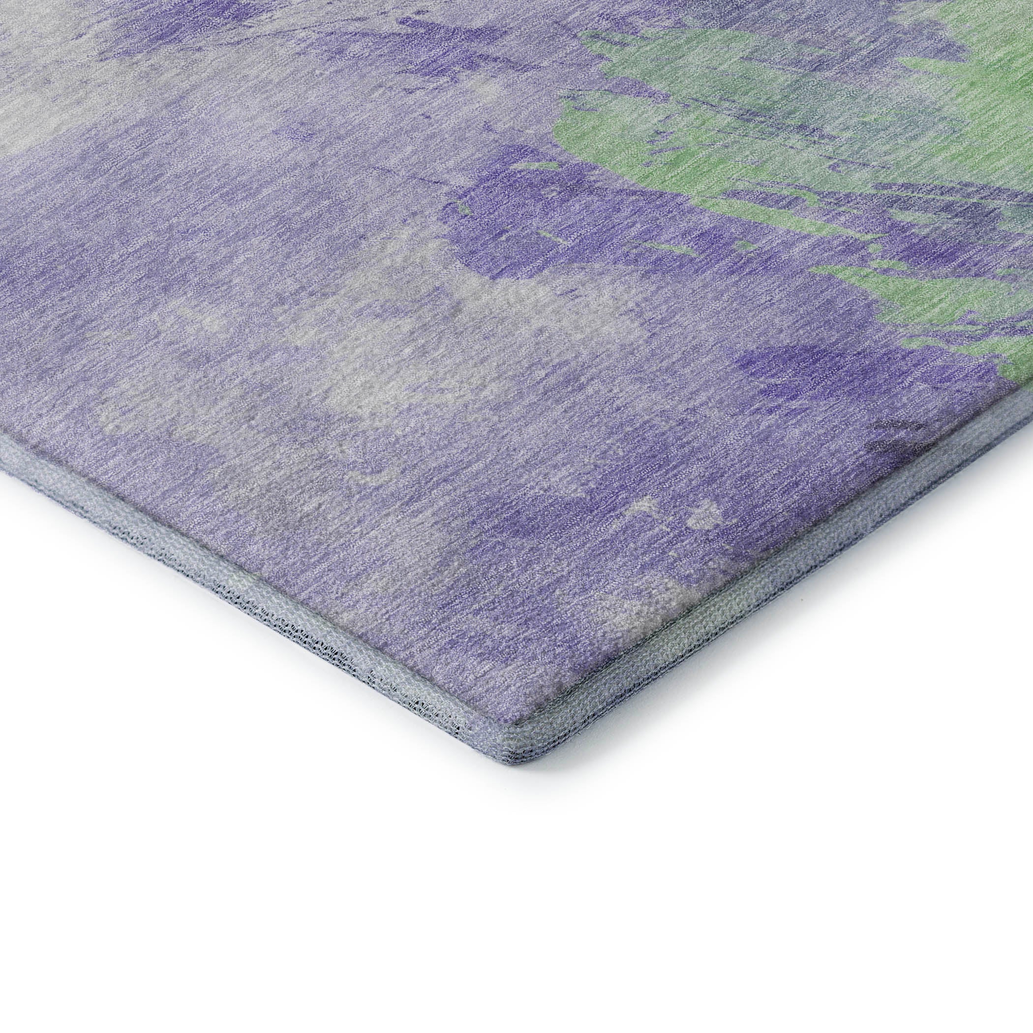 Athens Machine Washable Transitional Lavender Purple Rug 1'8" x 2'6" #shape_Rectangle