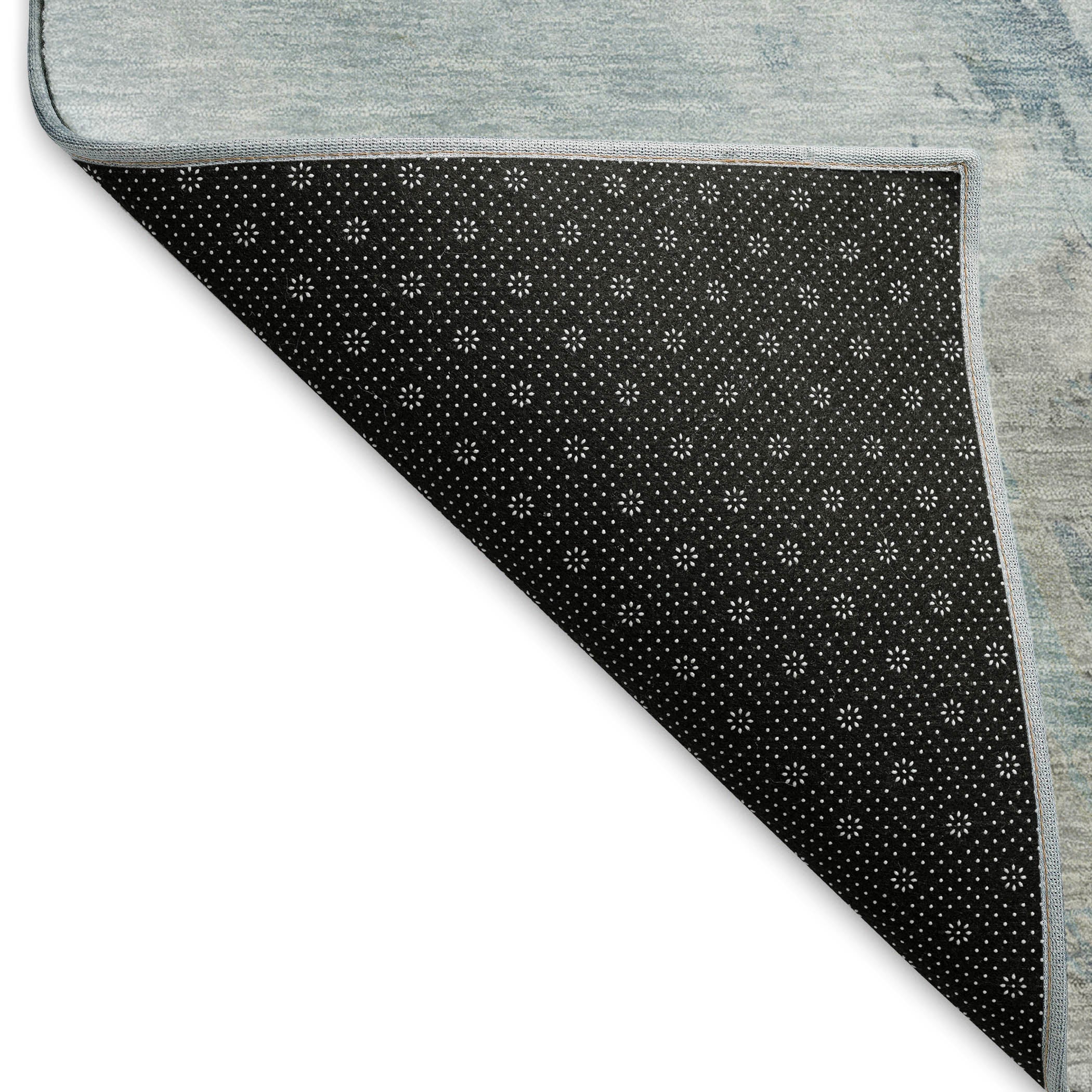 Athens Machine Washable Transitional Sky Blue Rug 1'8" x 2'6" #shape_Rectangle