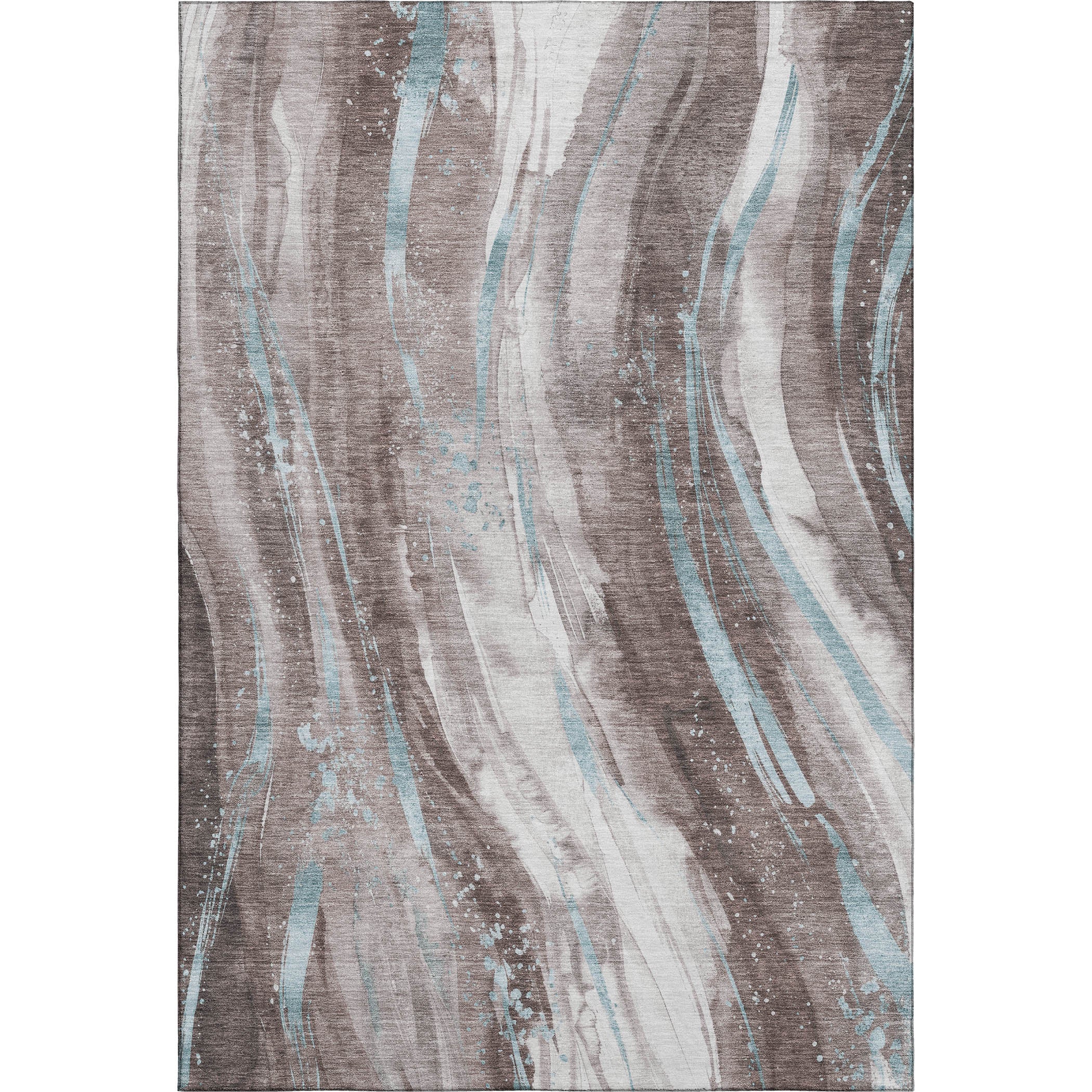 Colombo Machine Washable Transitional Taupe Brown Rug 2'6" x 3'10" #shape_Rectangle