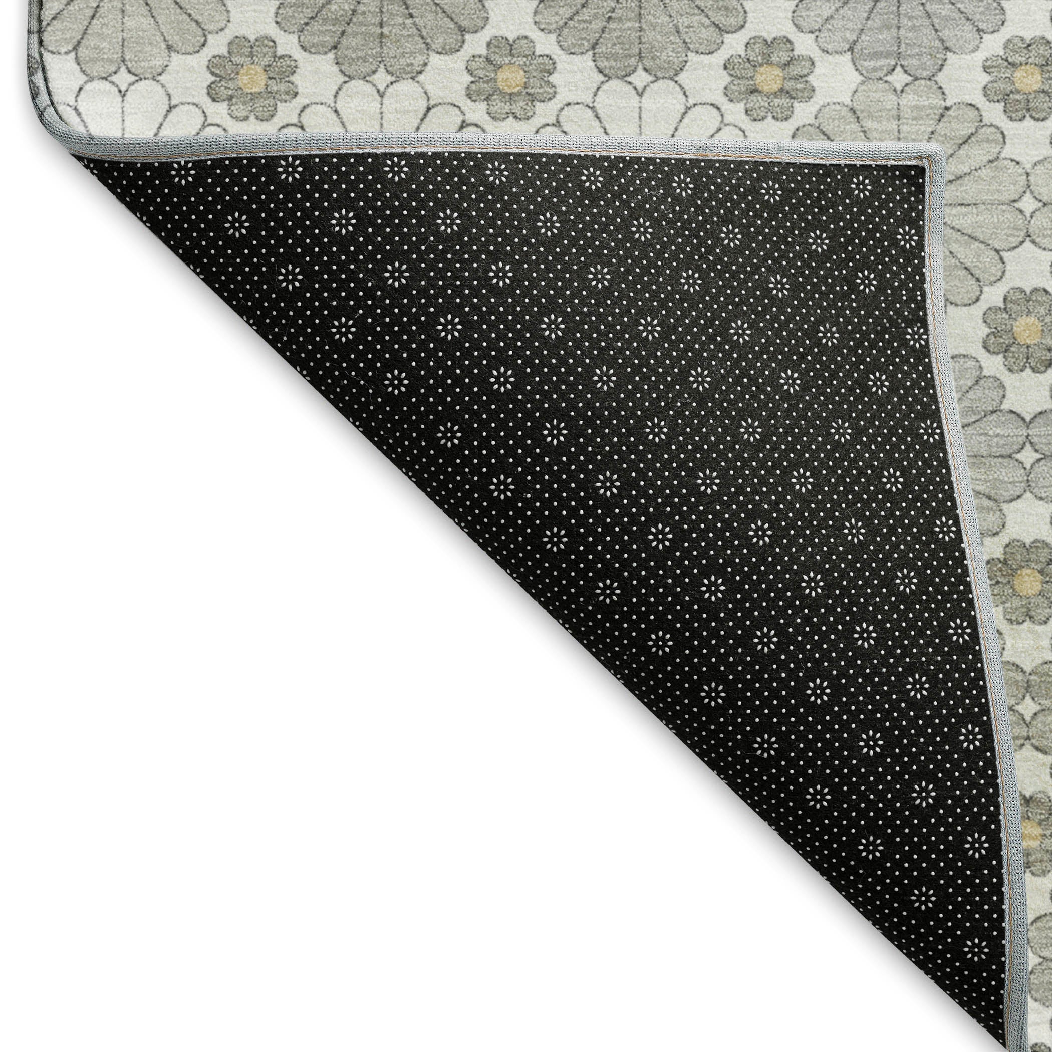 Baku Machine Washable Transitional Gray Rug 1'8" x 2'6" #shape_Rectangle