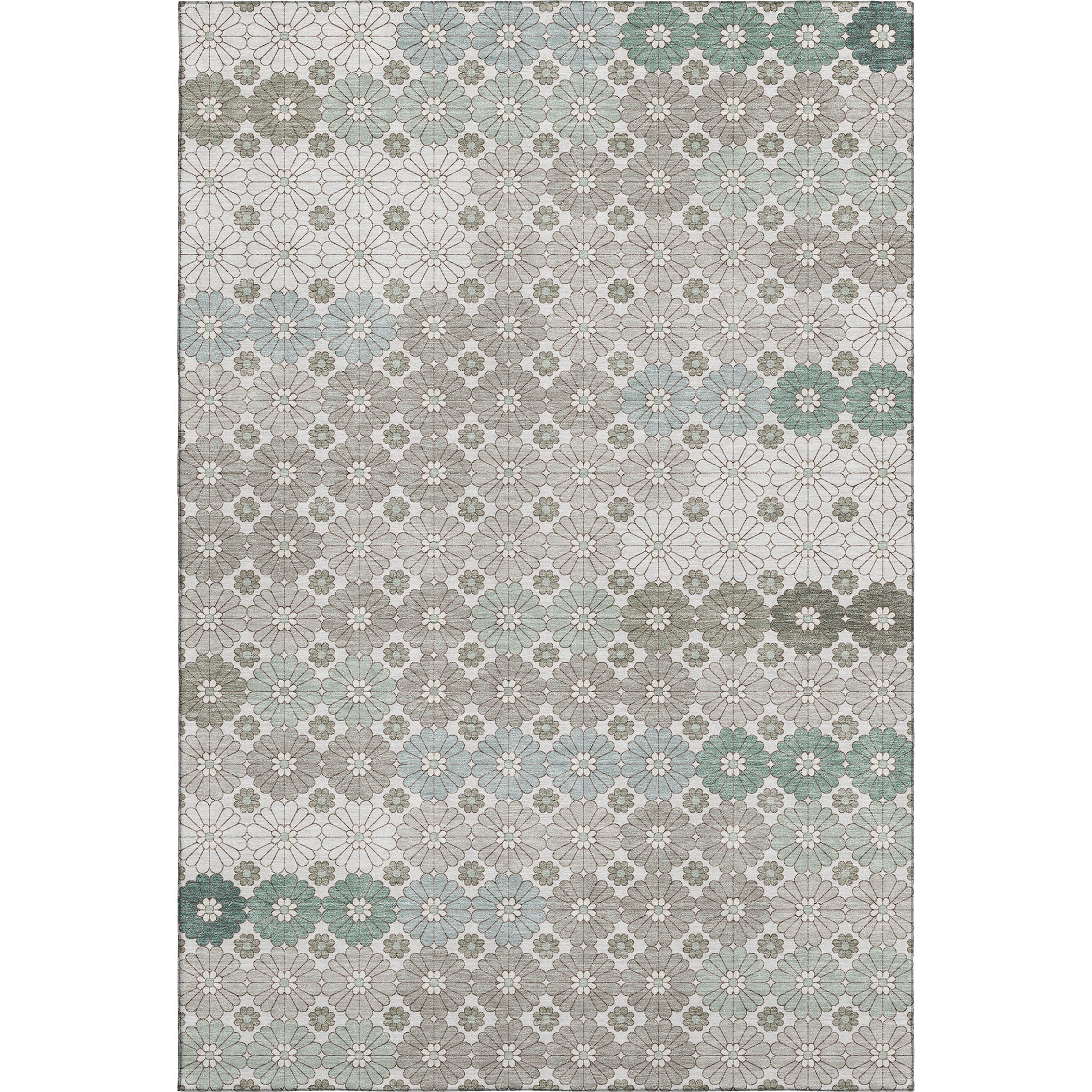 Baku Machine Washable Transitional Taupe Brown Rug 2'6" x 3'10" #shape_Rectangle