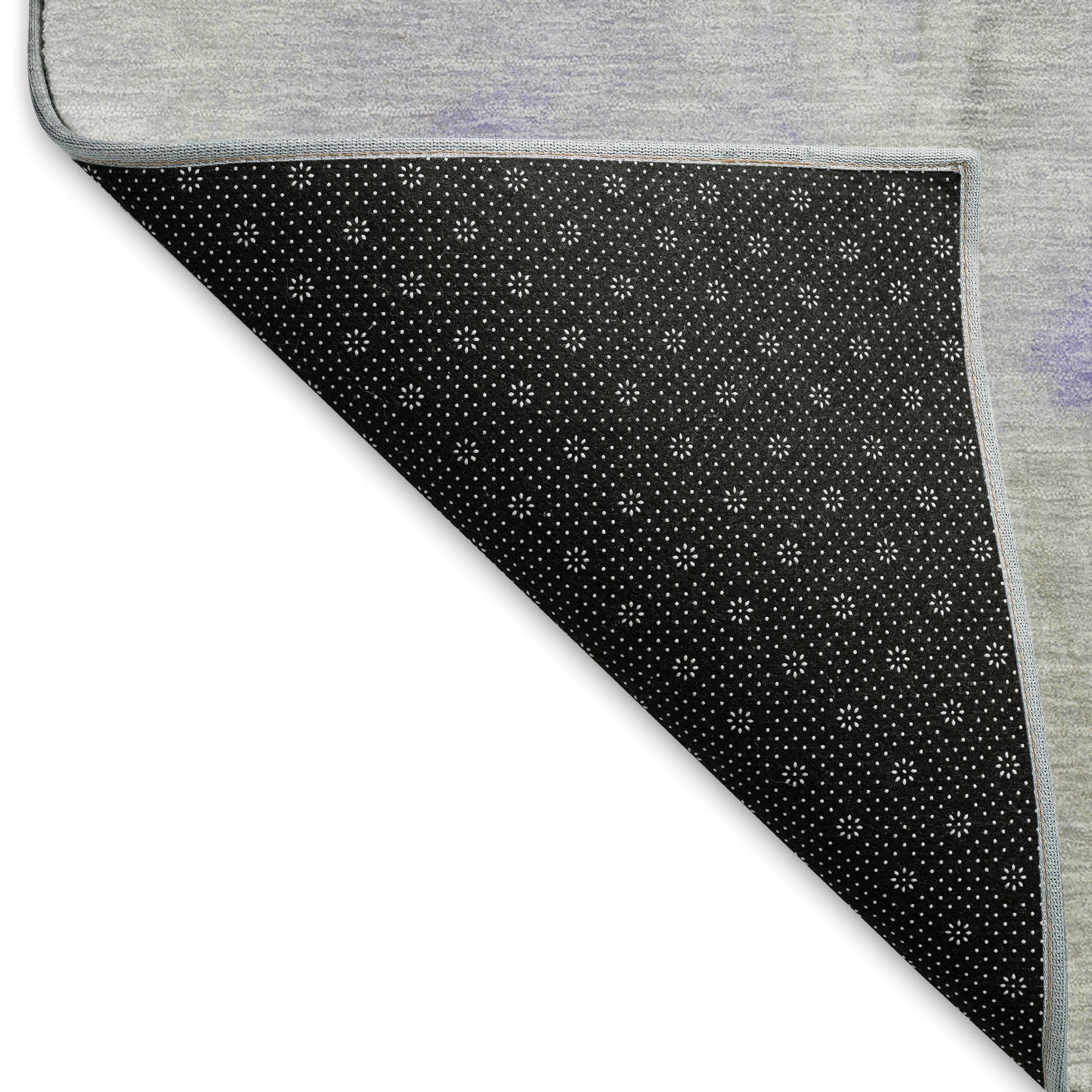 Oslo Machine Washable Transitional Lavender Purple Rug 1'8" x 2'6" #shape_Rectangle
